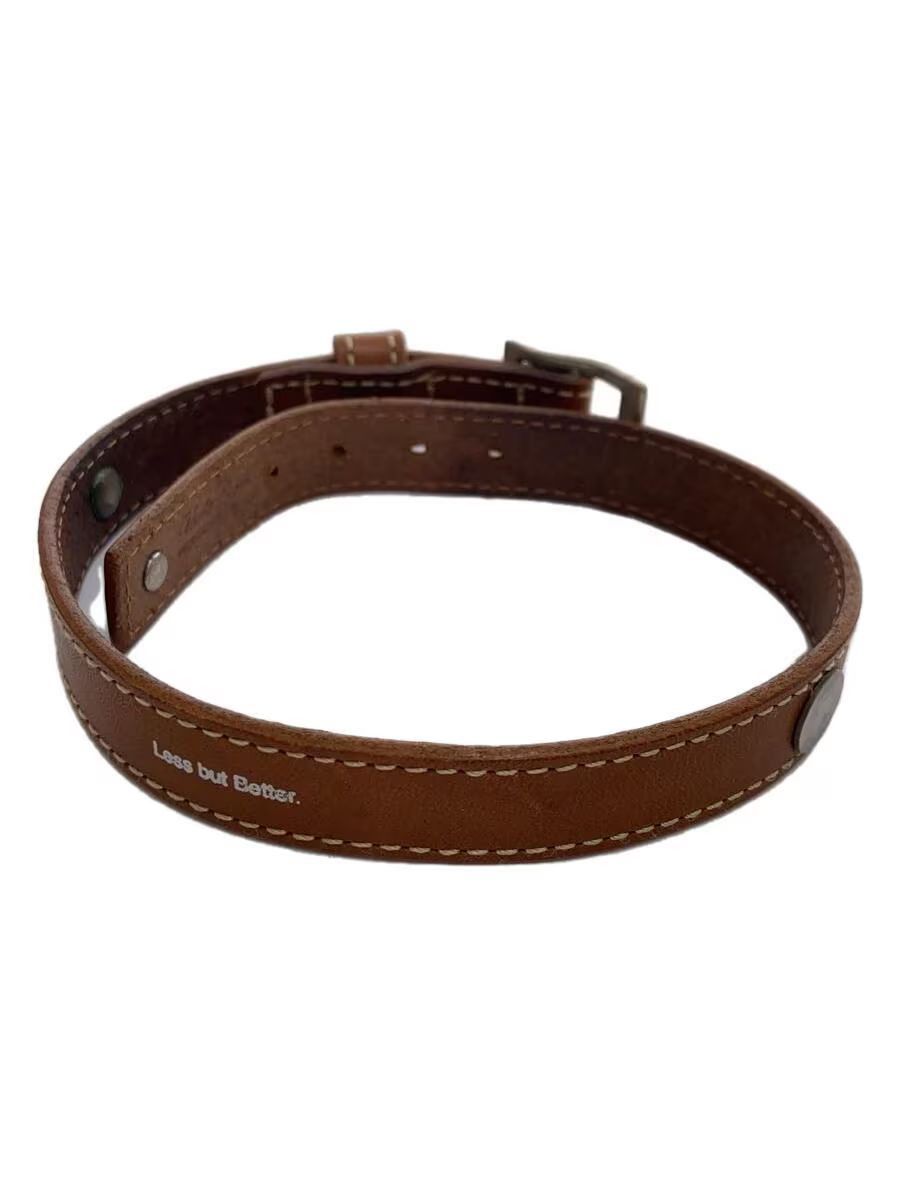 image of Undercover Ss10 "less But Better" Leather Bracelet in Brown, Men's