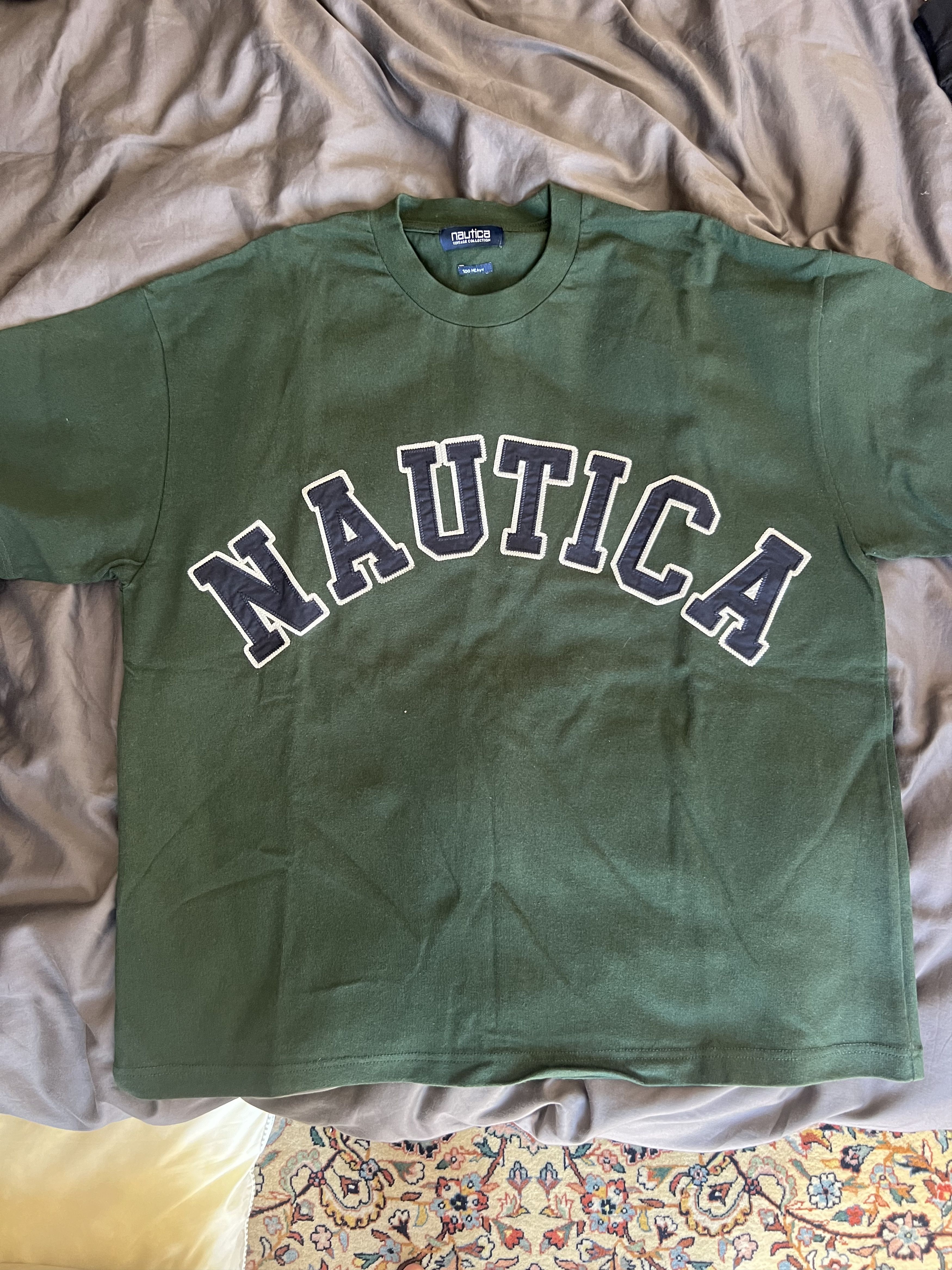 Nautica Nautica Green T-Shirt – M/L – Oversized Fit – Vintage USA Size US M / EU 48-50 / 2 - 1 Thumbnail
