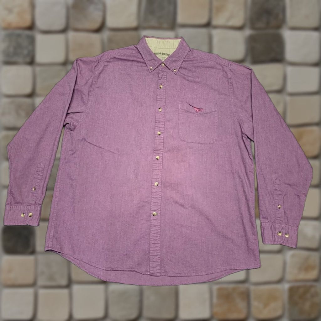 Vintage Field & Stream Mens Long Sleeve Shirt XL Button-Down Mauve Light Purple Heavy Shirt XL Purple Field & Stream Button-Down Casual Workwear Mens Size US XL / EU 56 / 4 - 1 Thumbnail