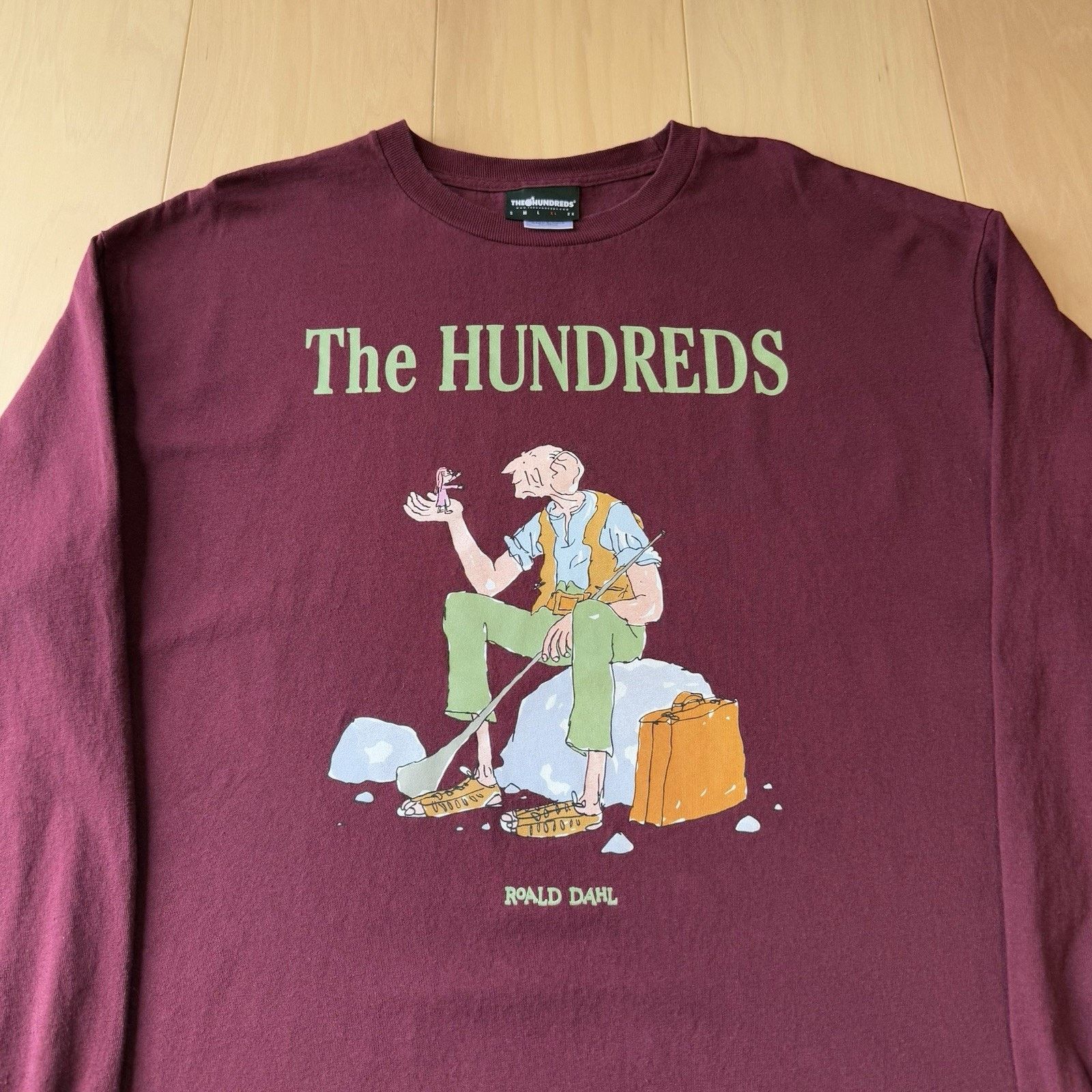 The Hundreds The Hundreds Roald Dahl Shirt XL Maroon Long Sleeve BFG Size US XL / EU 56 / 4 - 3 Thumbnail