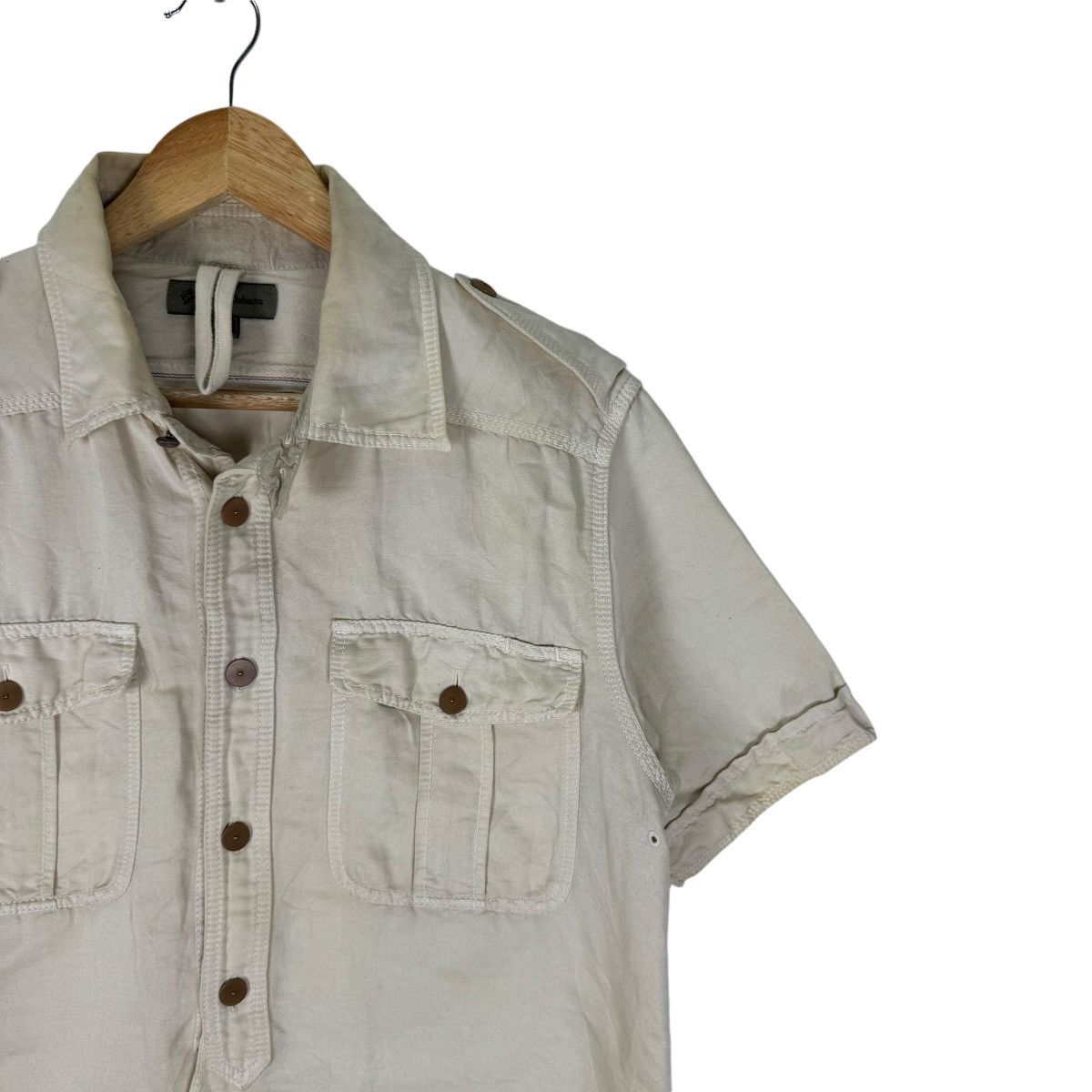 Nigel Cabourn ⚡️NIGEL CABOURN WOKERS LINEN BUTTON SHIRTS Size US M / EU 48-50 / 2 - 3 Thumbnail