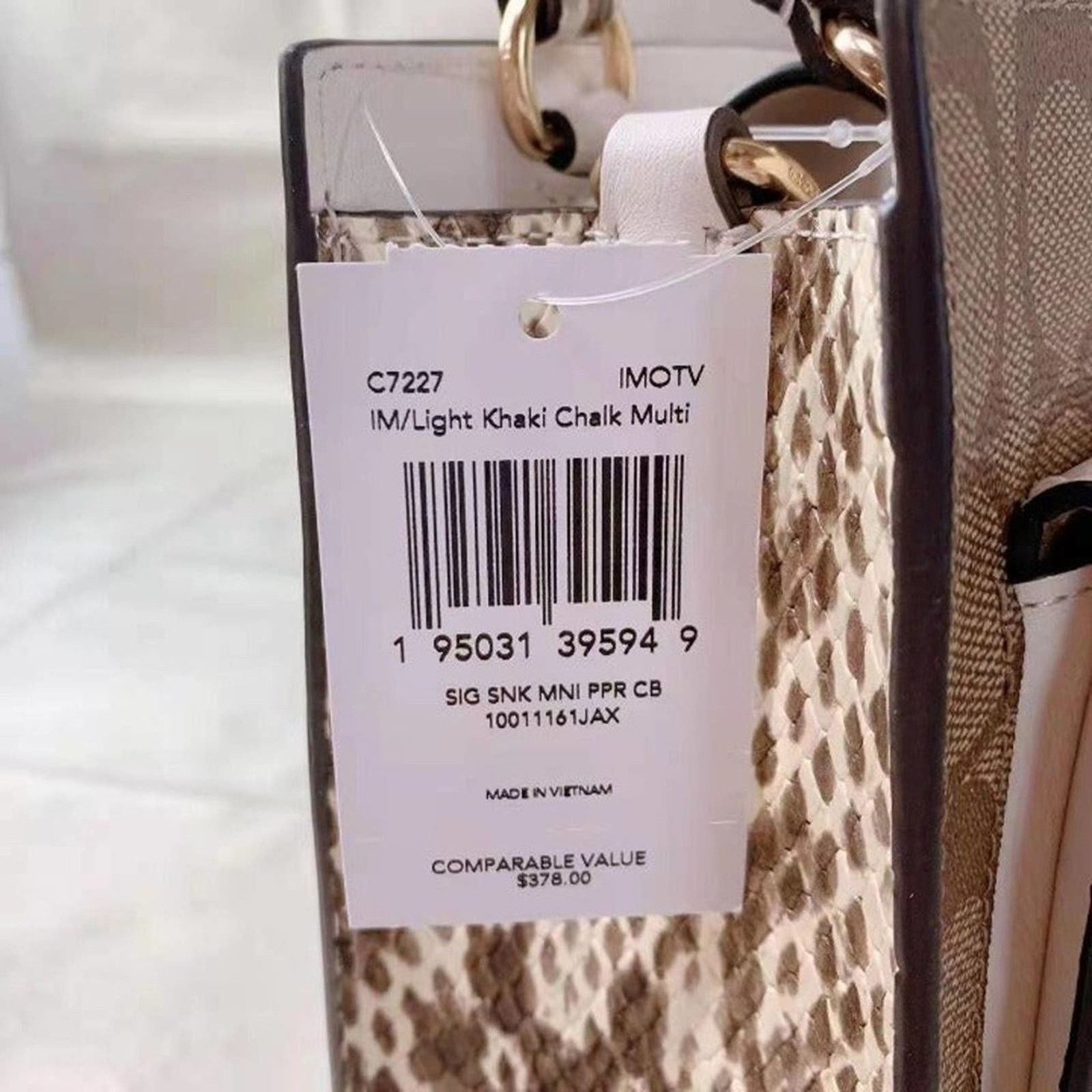 Coach Coach C7227 Mini Pepper Crossbody In Sig Light Khaki Chalk Size ONE SIZE - 6 Thumbnail