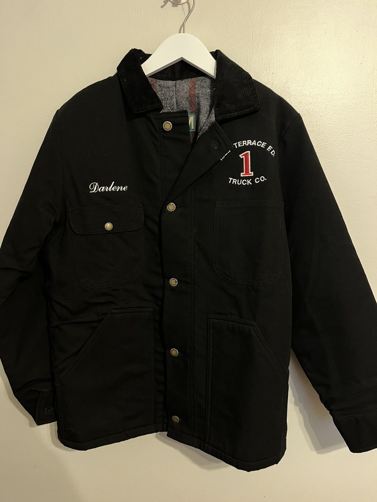 Japanese Brand × Vintage Black Vintage Detroit Style Blanket Lined Jacket Size US M / EU 48-50 / 2 - 6 Thumbnail