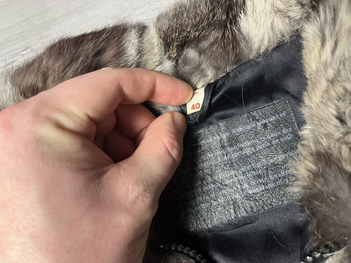 Other Vintage Rabbit Fur Faux Patchwork Crop Jacket Size S / US 4 / IT 40 - 2 Thumbnail