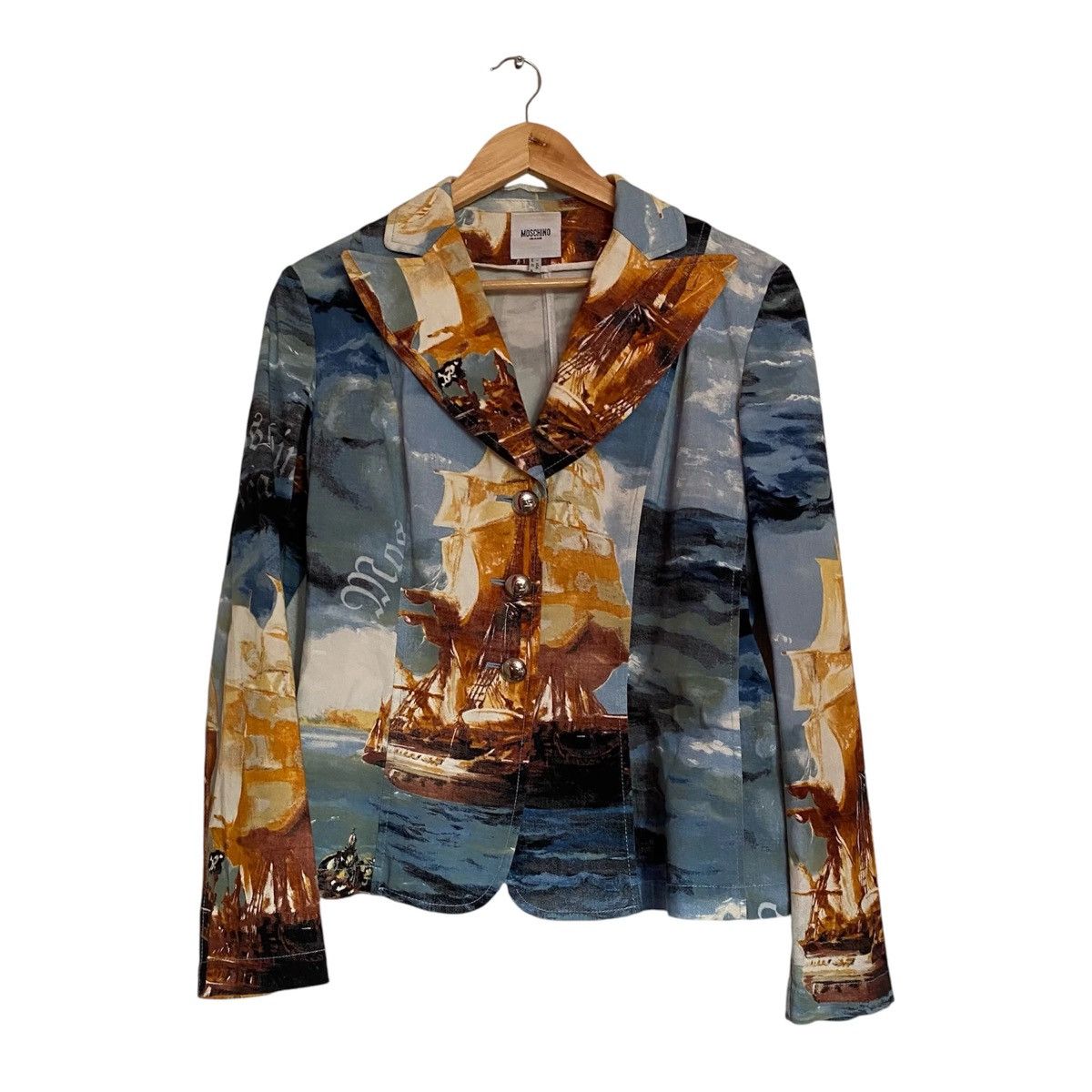 Moschino Moschino Jeans Blazer All Over Print Size M / US 6-8 / IT 42-44 - 1 Thumbnail