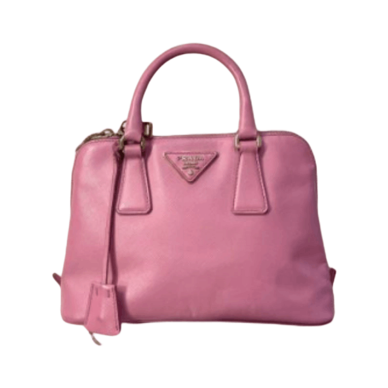 Prada Prada Pink Saffiano Leather Handle Bag One Size Size ONE SIZE - 1 Thumbnail