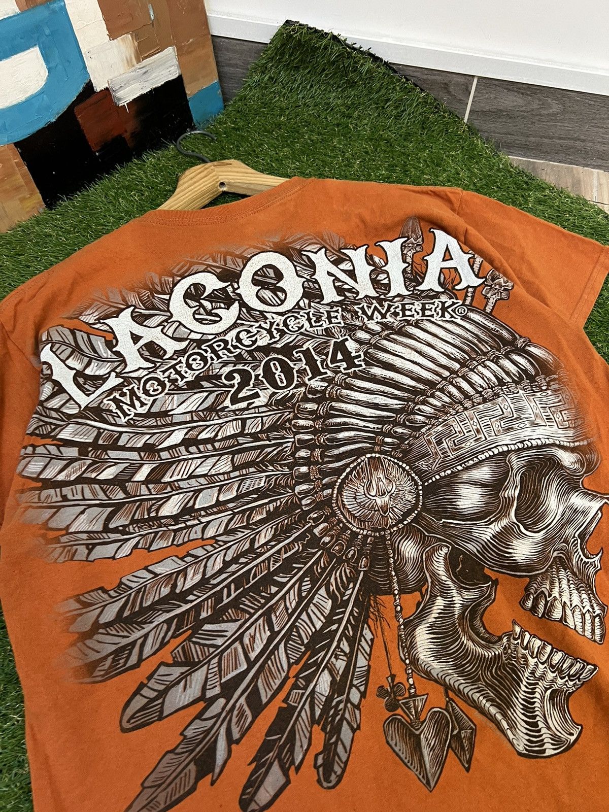 Vintage Crazy Y2K Opium Affliction Style Konflict Cross Goth T Shirt Size US L / EU 52-54 / 3 - 7 Thumbnail