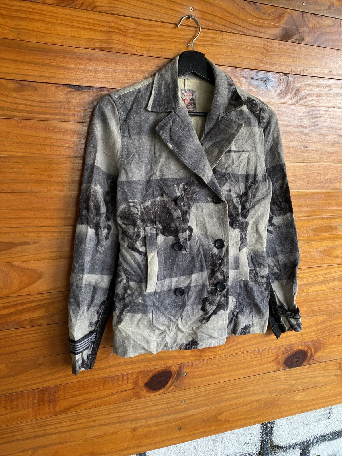 Japanese Brand Coromo by Deco Sugai Hemp Blend Printed – Japanese Artwear Size S / US 4 / IT 40 - 8 Thumbnail