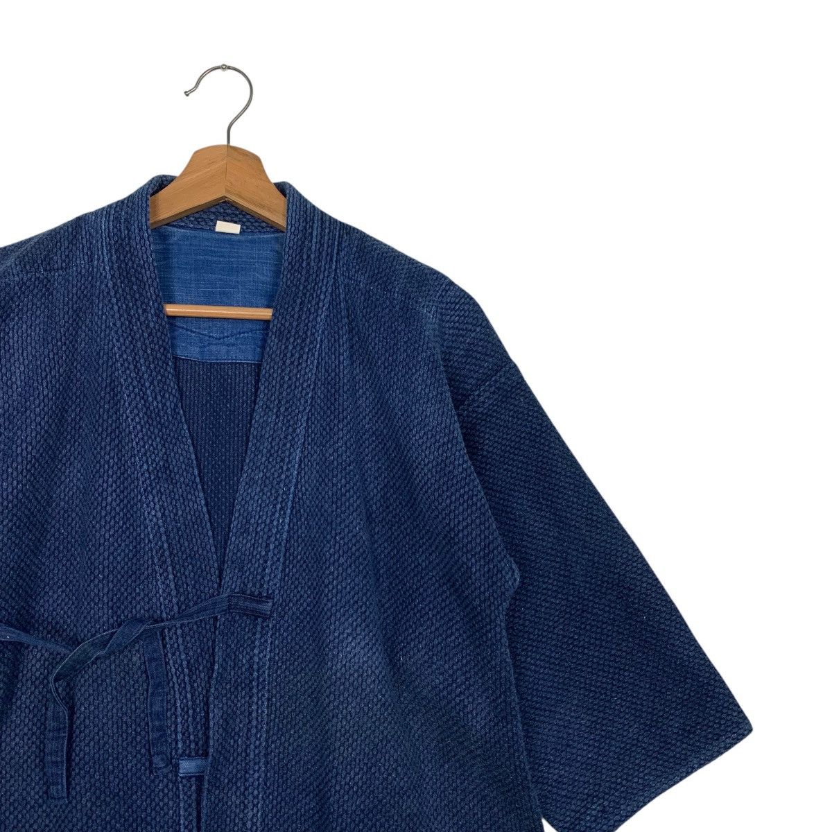Japanese Brand Vintage 90s Indigo Sashiko Thick Weave Kimono #2691-C120 Size US M / EU 48-50 / 2 - 5 Thumbnail