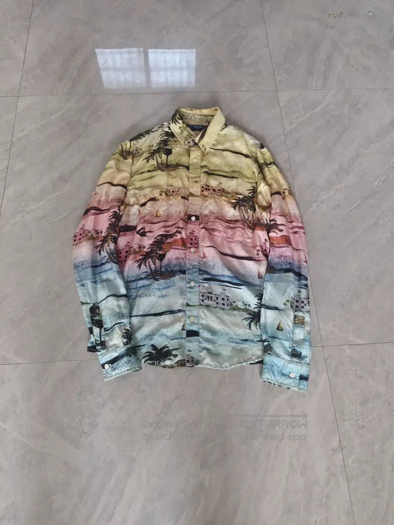 Amiri Amiri Gradient Hawaiian silk shirt Size US S / EU 44-46 / 1 - 1 Thumbnail
