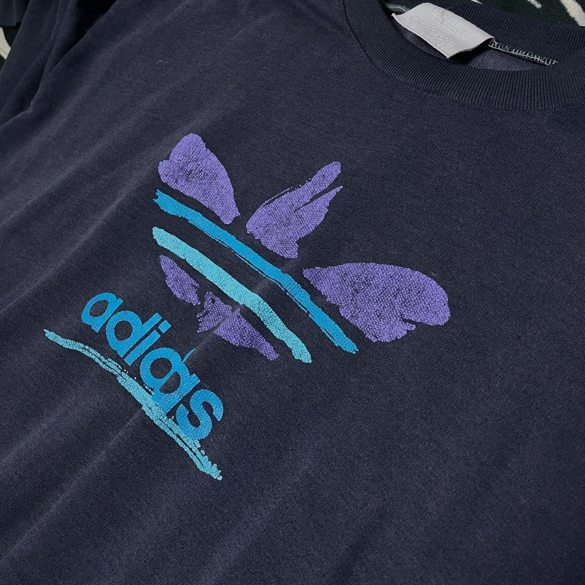 Adidas Vintage Sweatshirt Adidas Boxy 90s Size US M / EU 48-50 / 2 - 4 Thumbnail