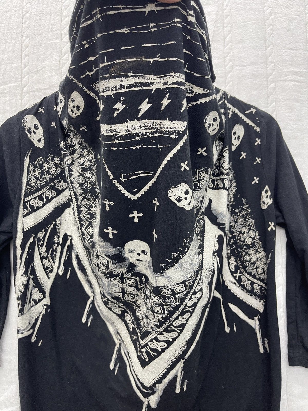 Hypebeast × Seditionaries STEALS💥GHOST OF HARLEM BANDANA PATTERN RAGLAN TEES Size US M / EU 48-50 / 2 - 4 Thumbnail