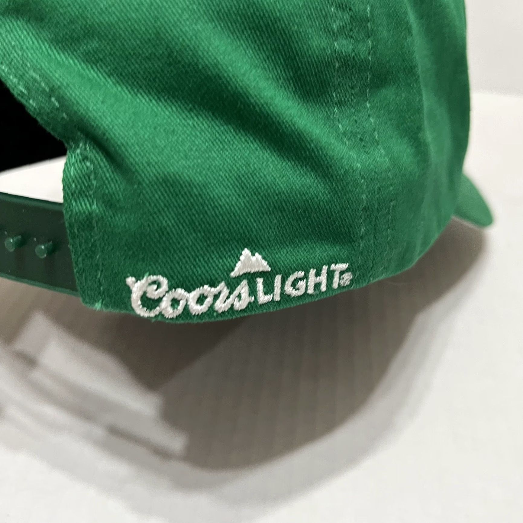 Vintage Coors Light Hat Cap SnapBack Green St Patrick’s Day Clover Shamrock Baseball Cap Men One Size" Size ONE SIZE - 4 Thumbnail