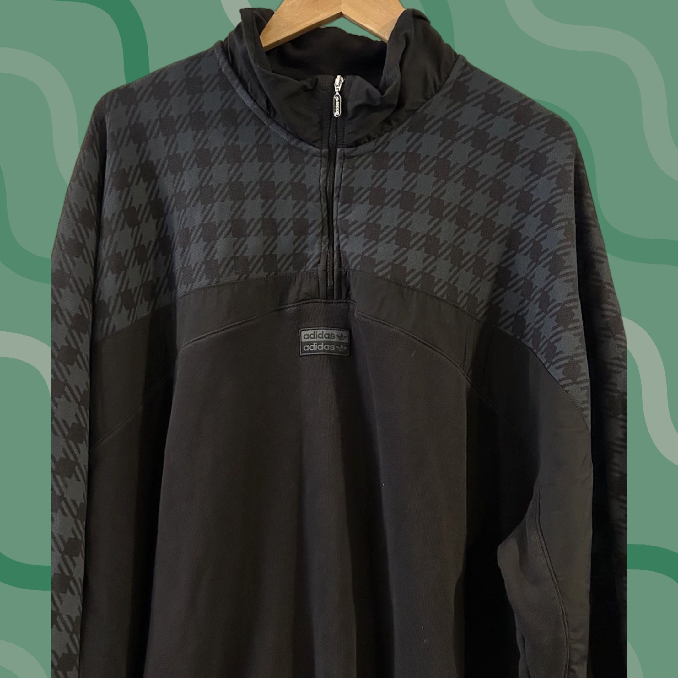 Adidas Adidas Originals R Y V Quarter Zip Pullover Sweatshirt 2XL Men Black Polo Zip Sweatshirt Mens Regular Fit Long Sleeve Hooded? Size US XXL / EU 58 / 5 - 1 Thumbnail