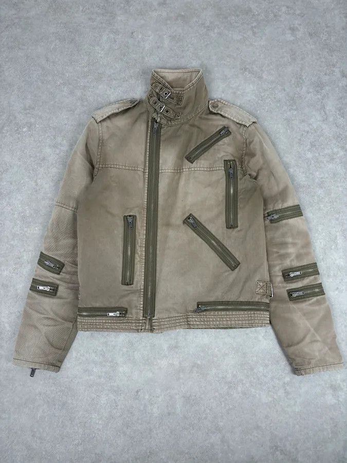 Marc Jacobs Marc Jacobs Khaki Multi Zip Avant-Garde Jacket Size US M / EU 48-50 / 2 - 4 Thumbnail