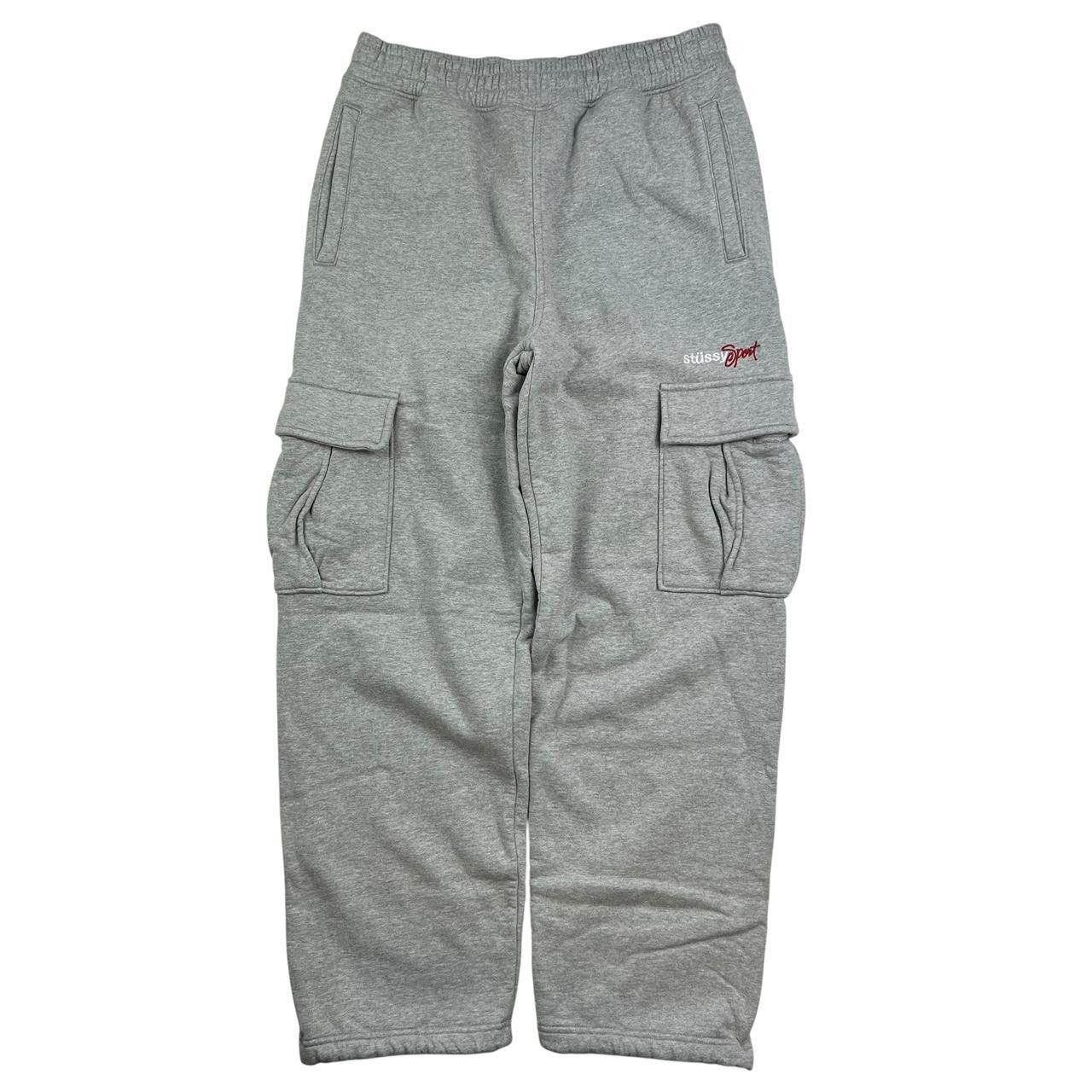 Stussy Stussy Sport Gray Cargo Joggers / Sweatpants - Small Size US 31 - 8 Thumbnail