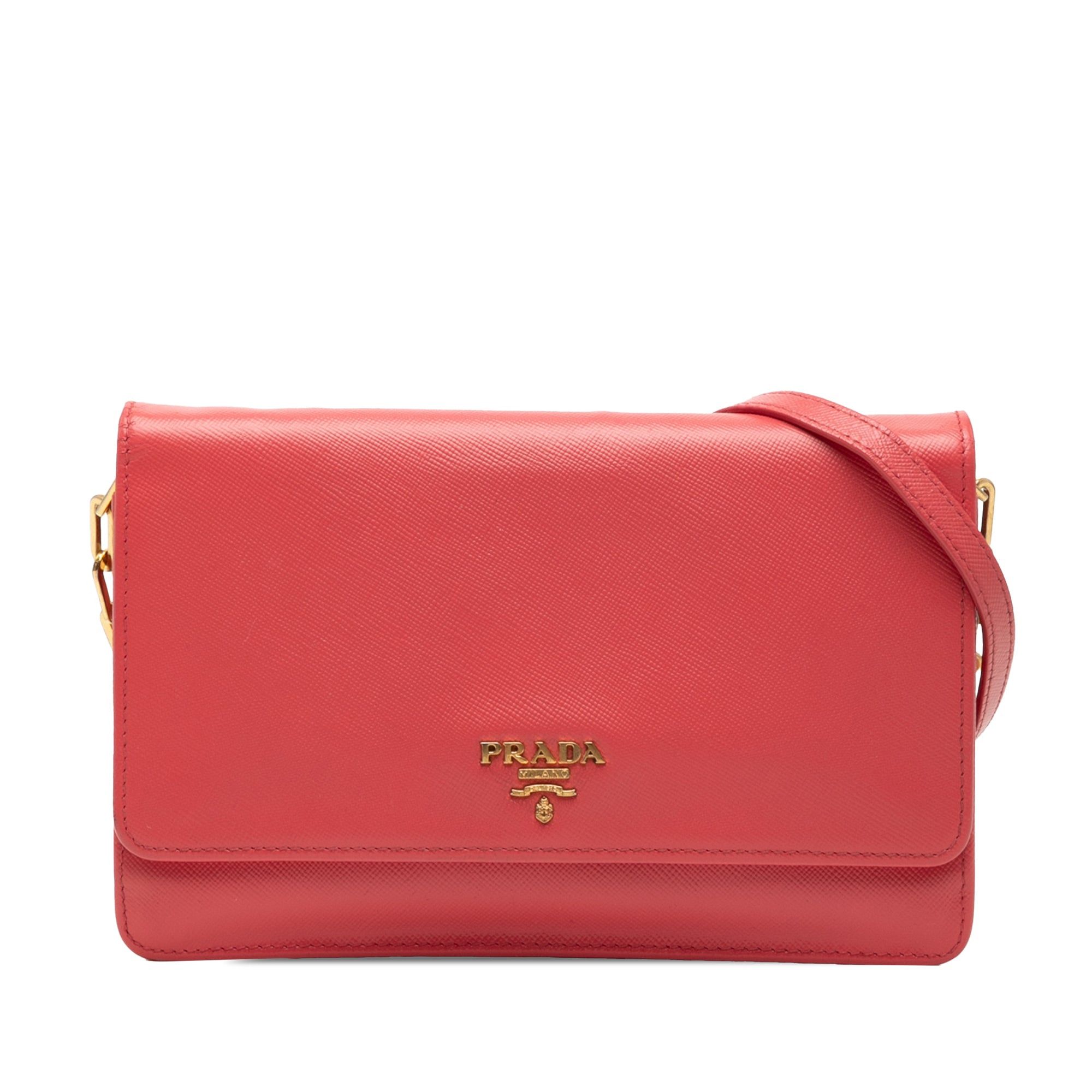 Prada Saffiano Lux Wallet On Chain Size ONE SIZE - 1 Thumbnail