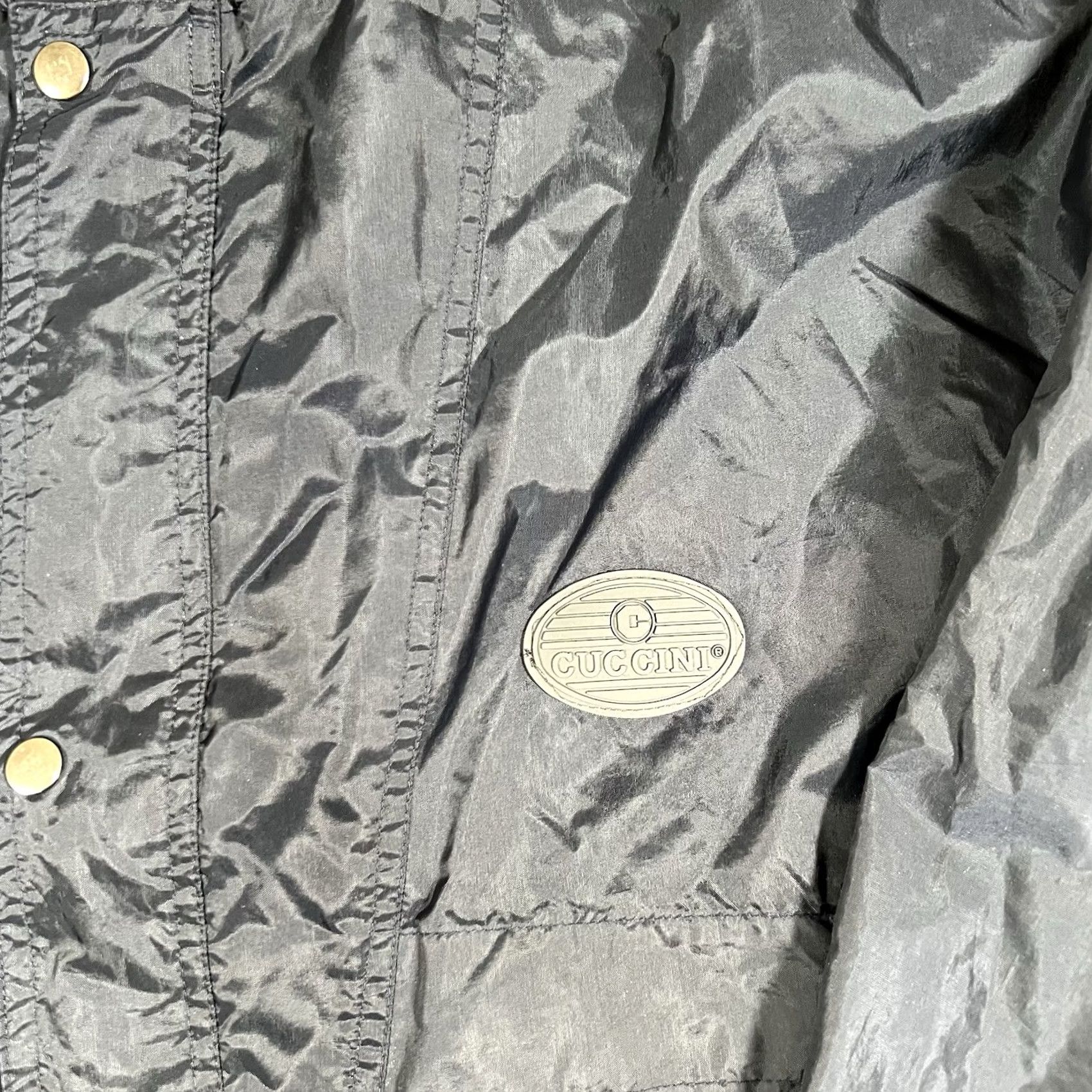 Vintage Cuccini Windbreaker Jacket Hooded Nylon M Men Navy Blue 90s Chore Work Rain Weather Shirt/ Jacket Size US M / EU 48-50 / 2 - 4 Thumbnail
