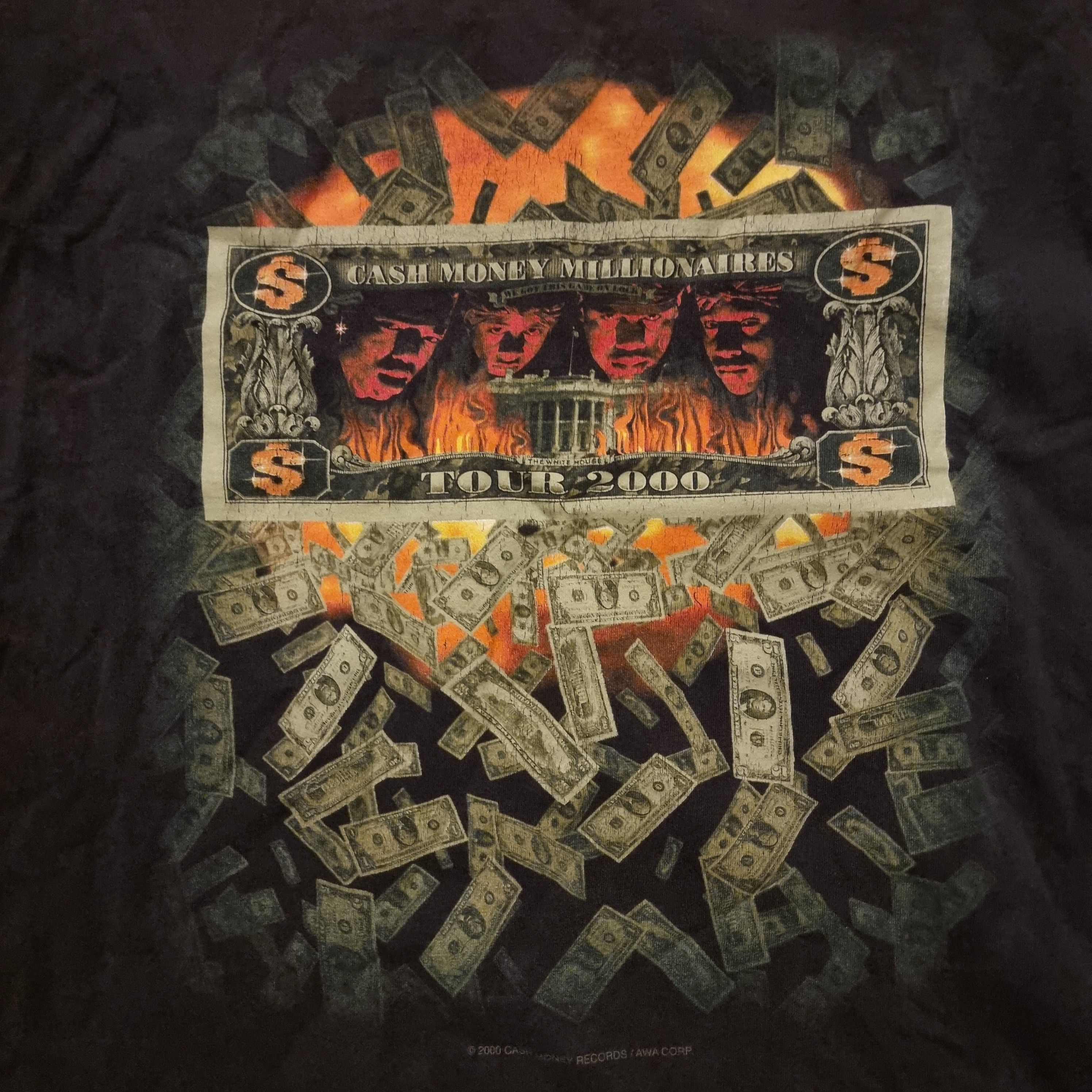 Rap Tees Hot Boys Cash Money on tour 2000 vintage T shirt Size US XL / EU 56 / 4 - 2 Thumbnail