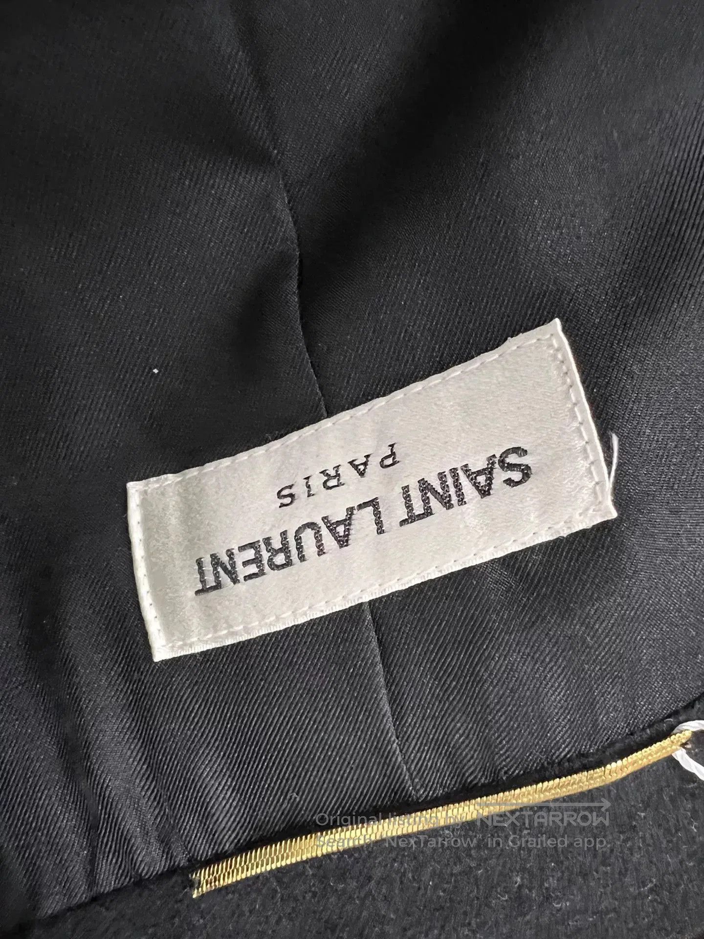 Saint Laurent Paris Saint Laurent YSL Badge Embroidered Wool Blazer. Size US XXS / EU 40 - 4 Thumbnail