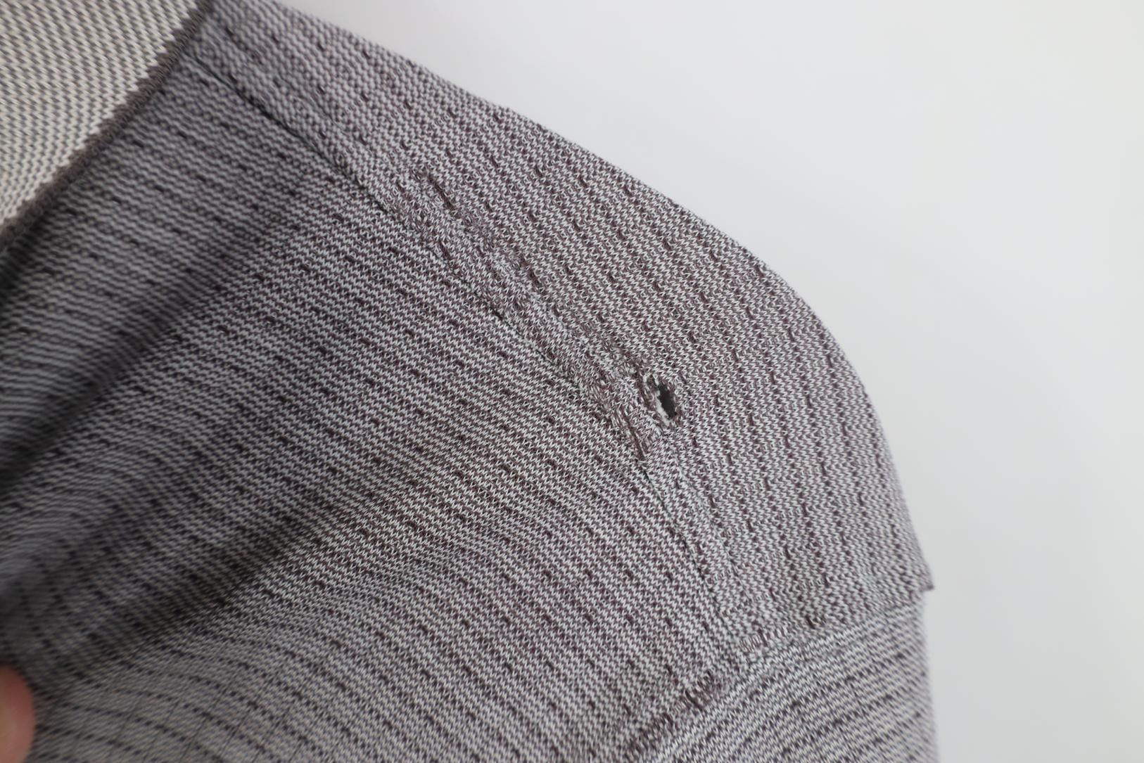 Vintage Vintage 90s Streetwear Checkered Knit Golf Polo Shirt Gray Size US M / EU 48-50 / 2 - 4 Thumbnail