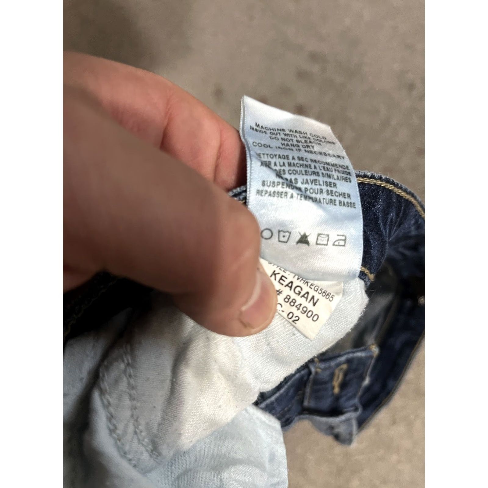 Vintage Joe's Jeans Keagan Womens 25 Blue Mid Rise Straight Ankle Distressed Denim Jeans Size 42" / US 20 - 7 Thumbnail