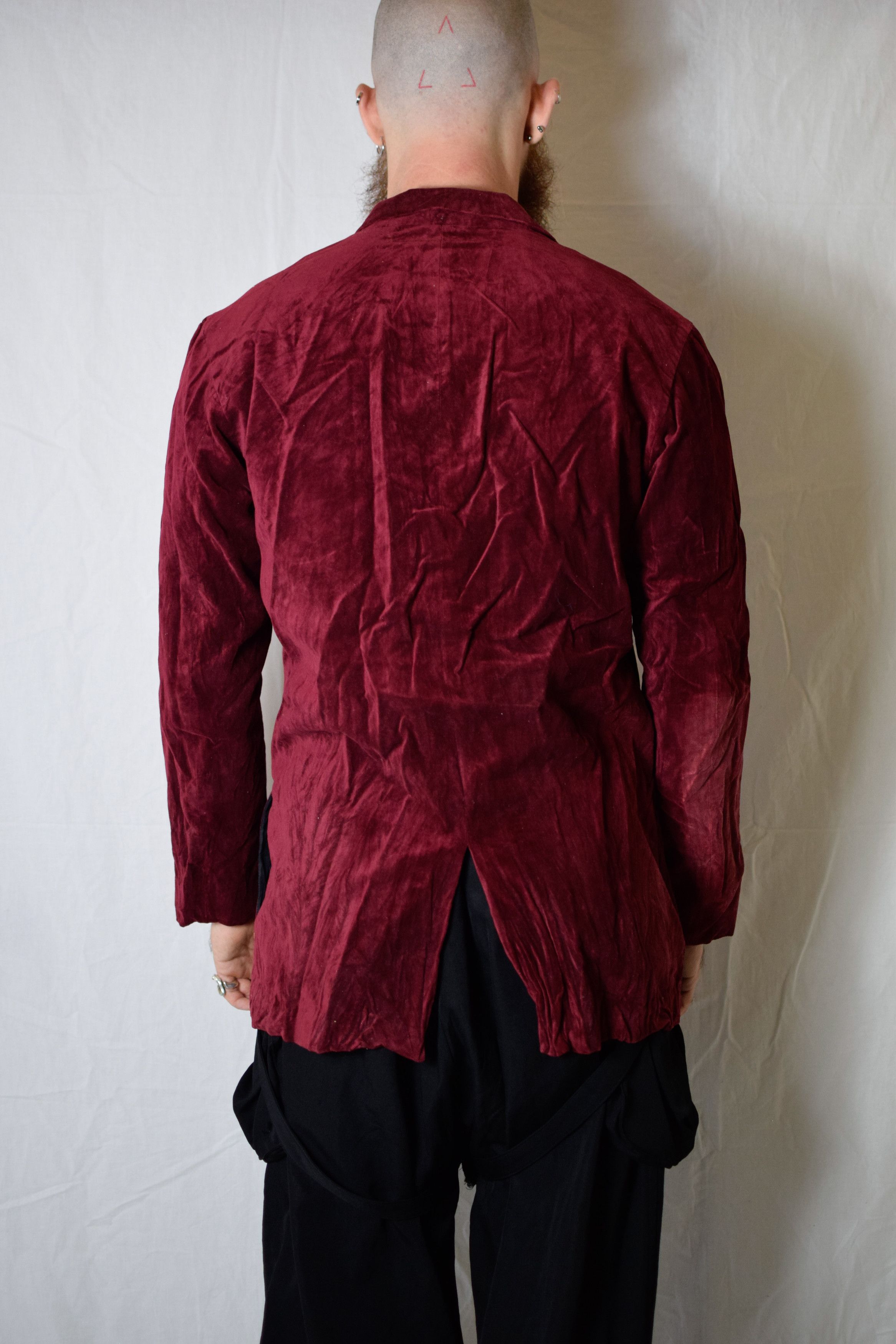 Julius Julius AW03 Red Velvet Jacket Size 48R - 7 Thumbnail