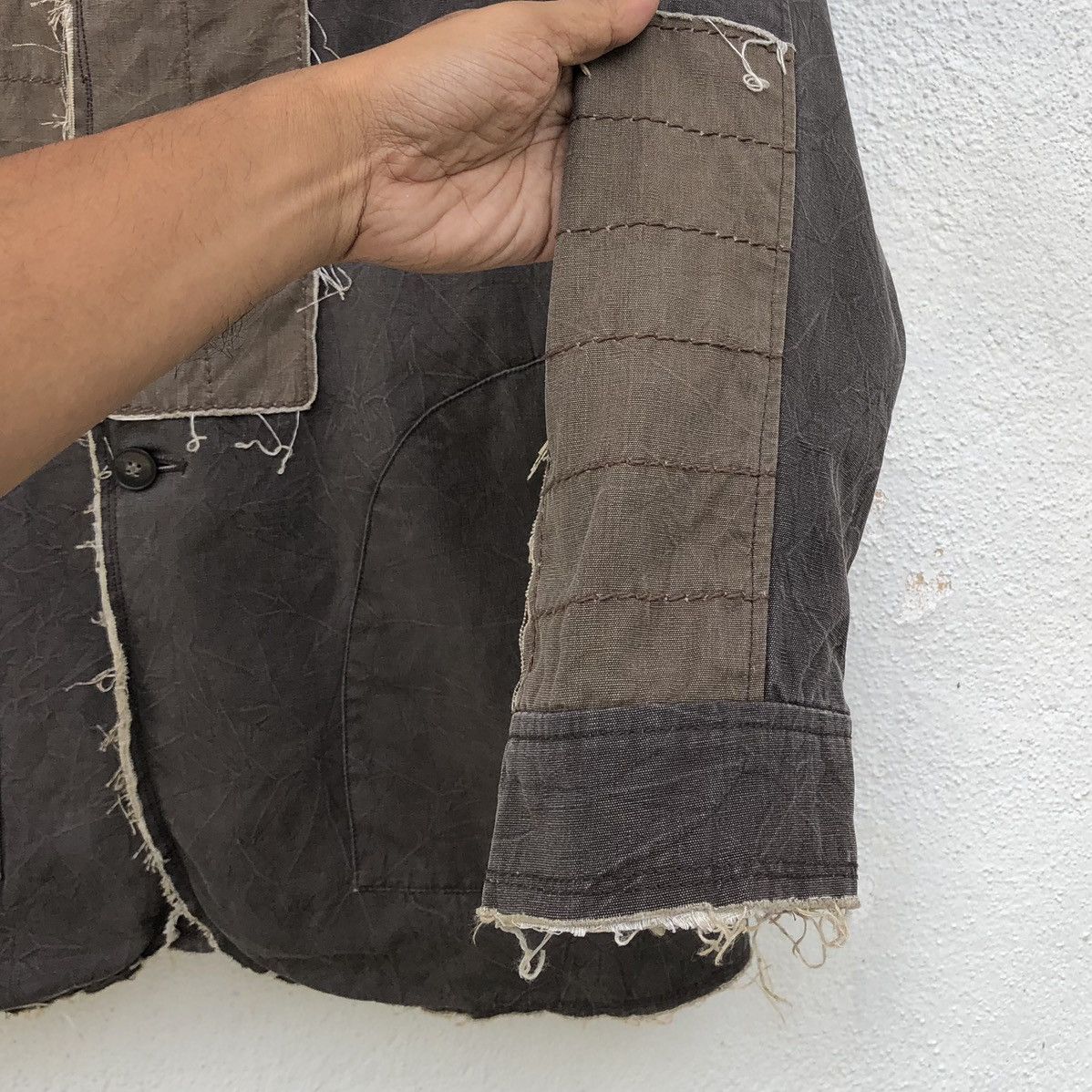 Japanese Brand Vintage Field Town Plus Patchwork Distressed Design Jacket Size US L / EU 52-54 / 3 - 13 Thumbnail