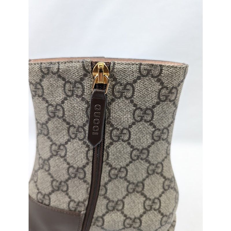 Gucci o1rshd1 T GG Supreme Malaga Kid Boots in Beige Ebony/N.Acero Size US 6.5 / IT 36.5 - 9 Thumbnail