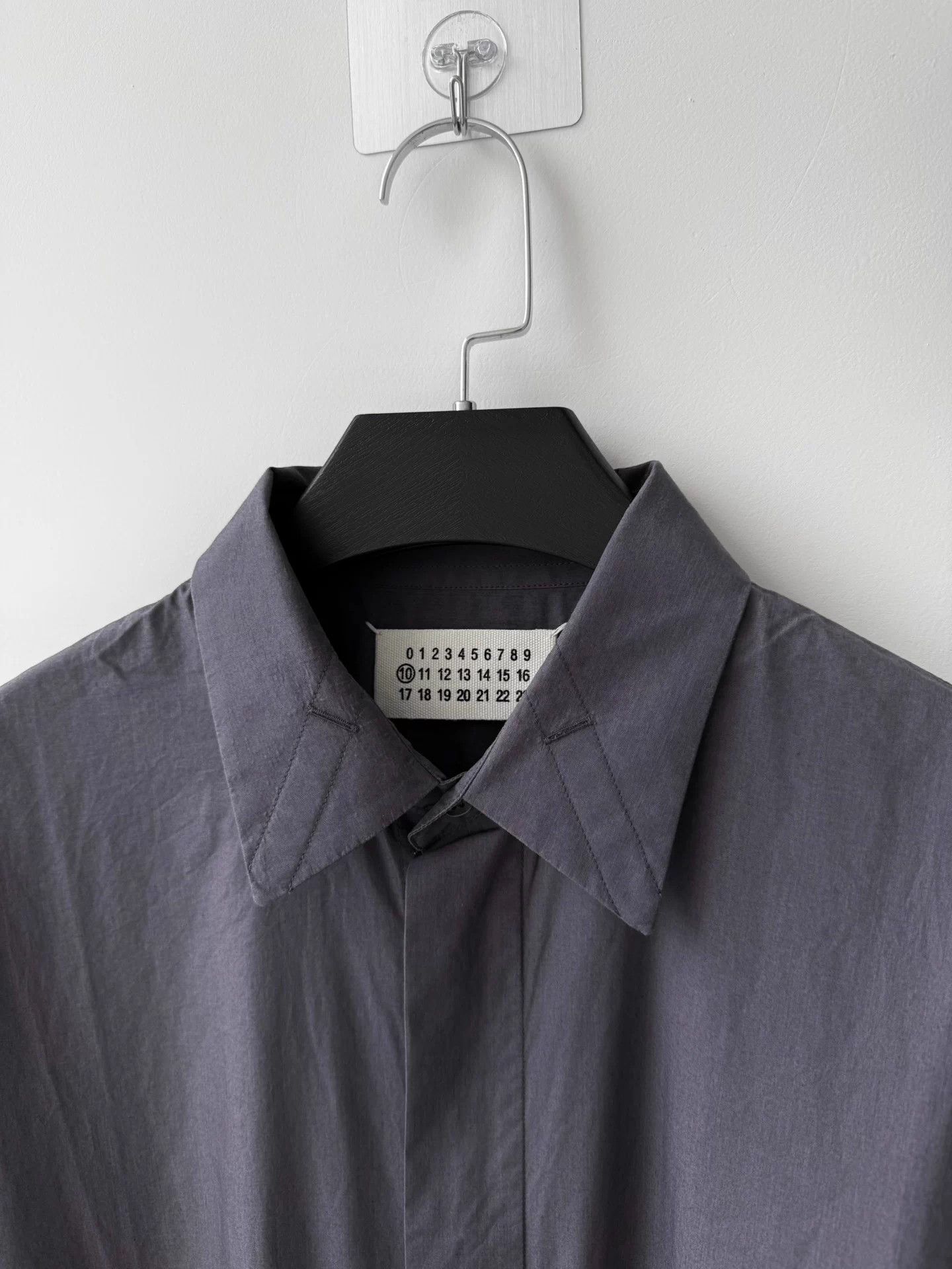 Maison Margiela Margiela 3M F/W11 Hidden Button Shirt Dusk Gray 50 Size US M / EU 48-50 / 2 - 4 Thumbnail