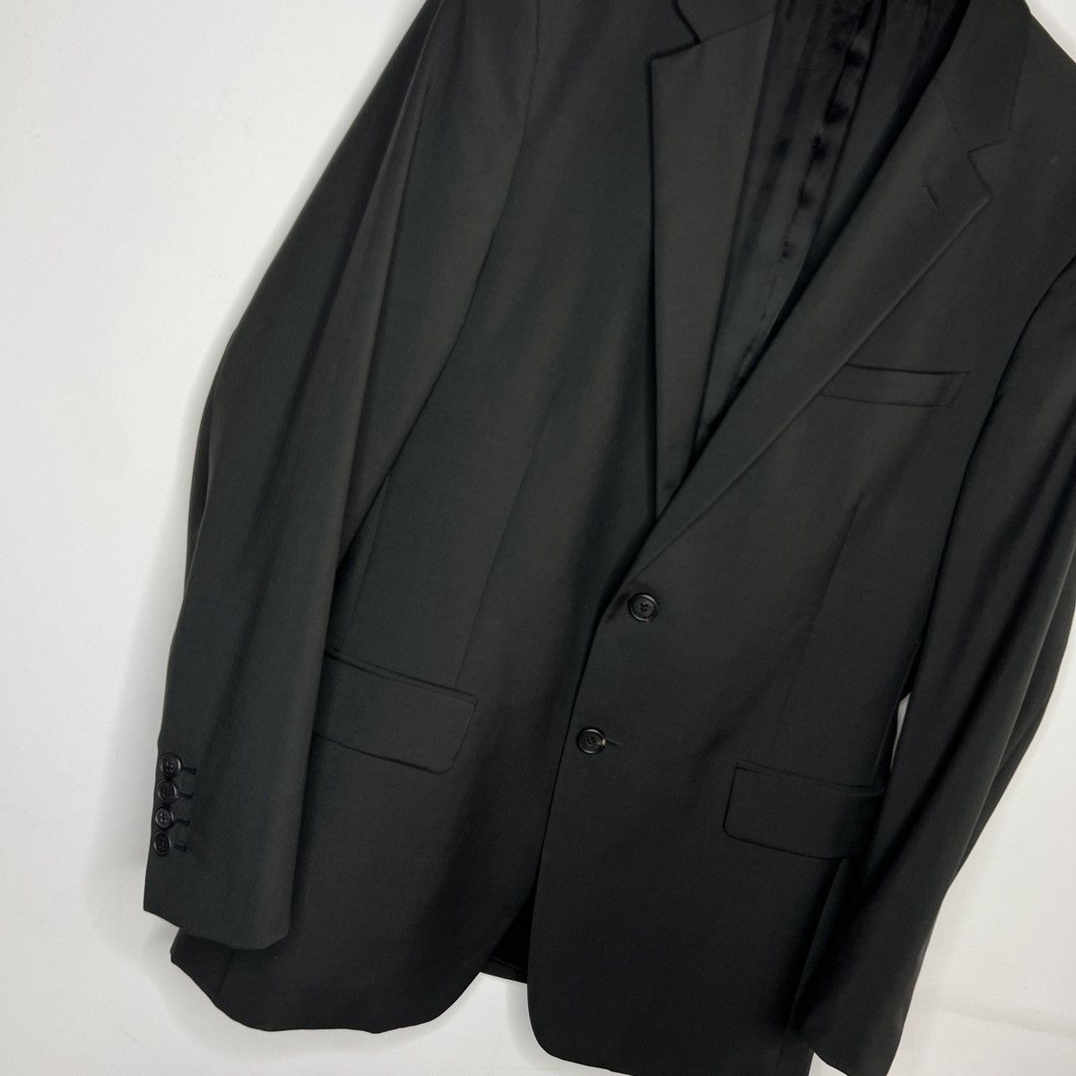 Designer × Prada Prada Black Wool 2 Buttons Classic Blazer Light Jacket Size US M / EU 48-50 / 2 - 3 Thumbnail