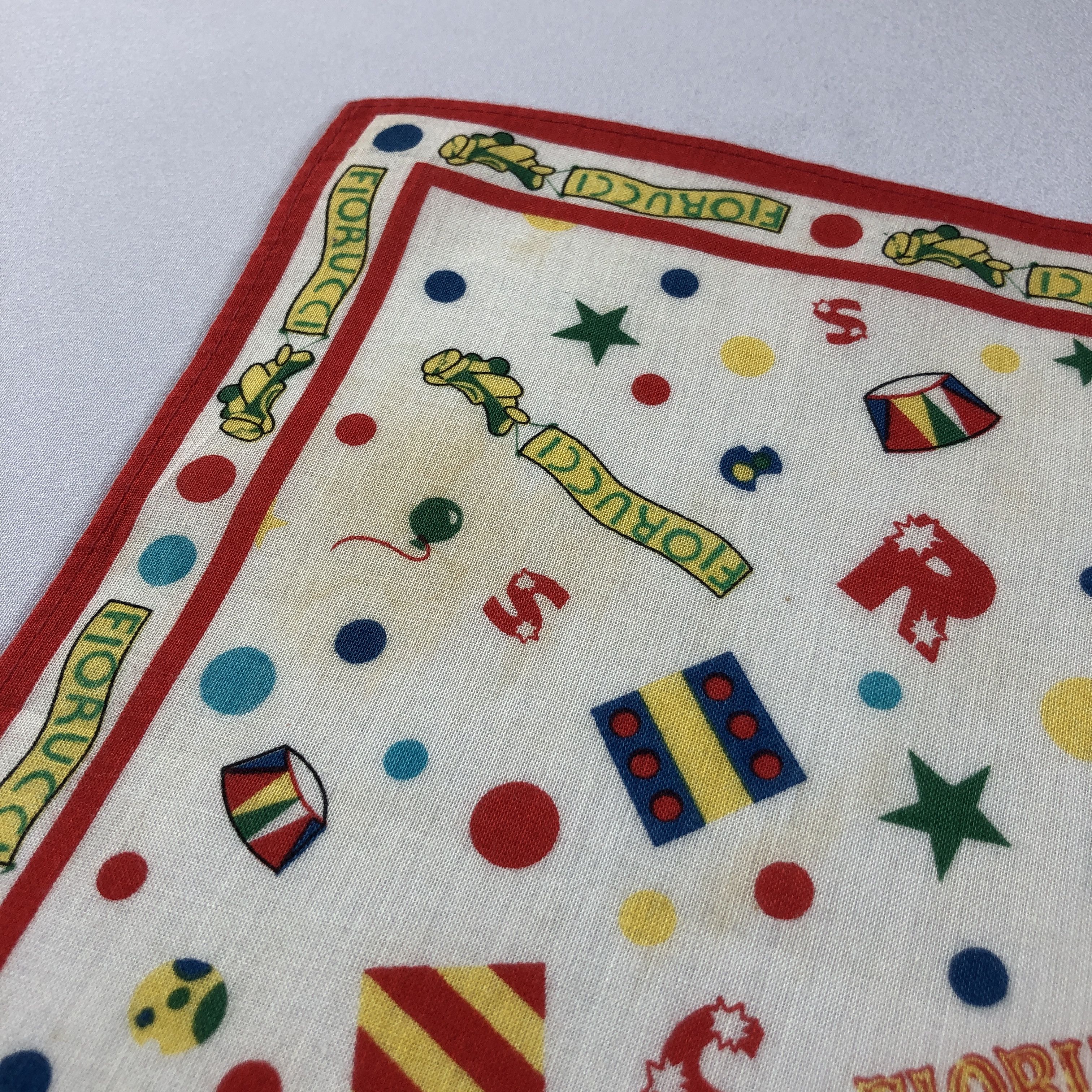 Fiorucci × Vintage Fiorucci Floral Handkerchief Neckerchief Bandana H2577 Size ONE SIZE - 7 Thumbnail