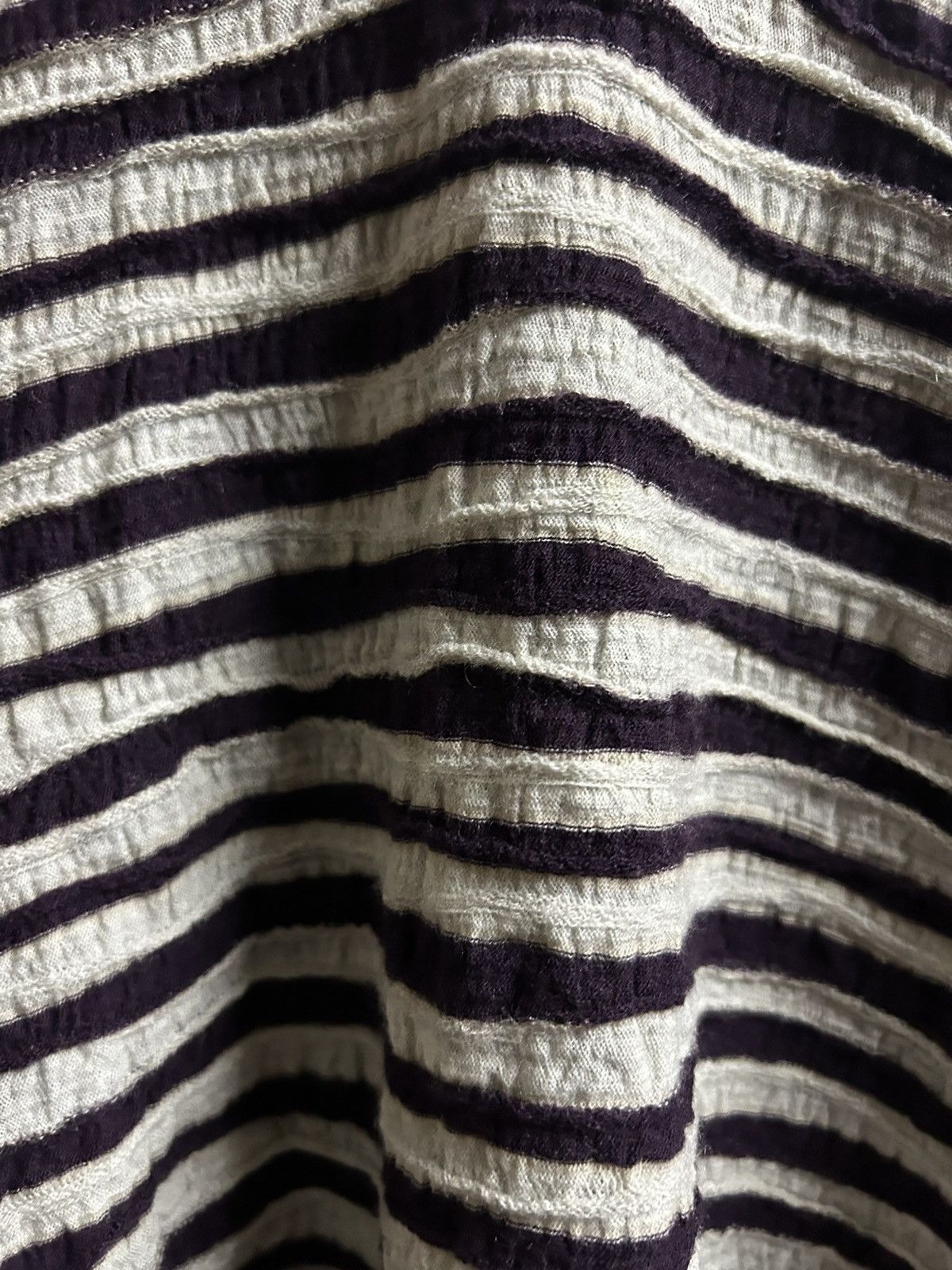 Issey Miyake Plantation Wool Texture Striped Size M / US 6-8 / IT 42-44 - 7 Thumbnail