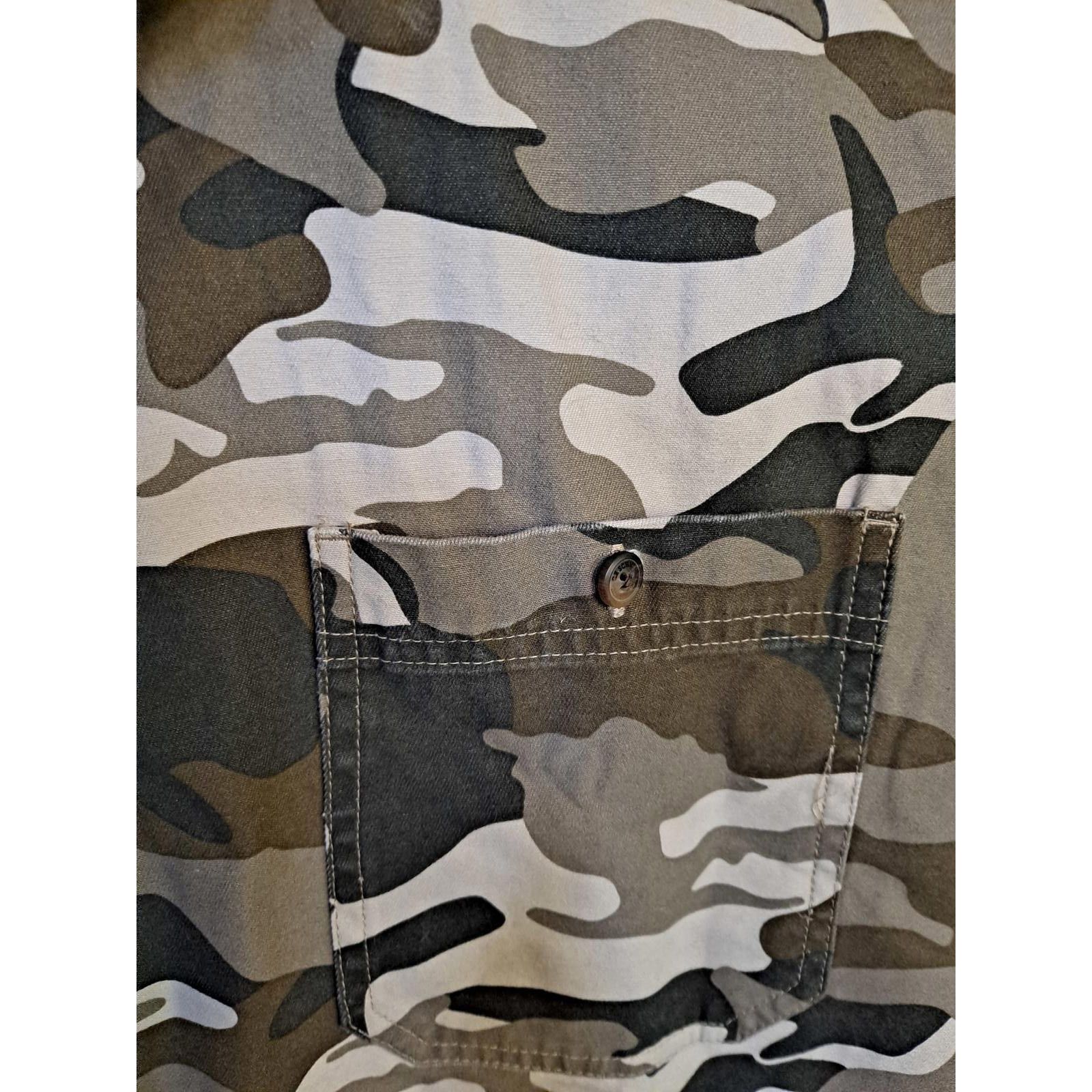 Other Schmidt Workwear Camo Sleeveless Button Up Shirt Size 4X Size ONE SIZE - 2 Thumbnail