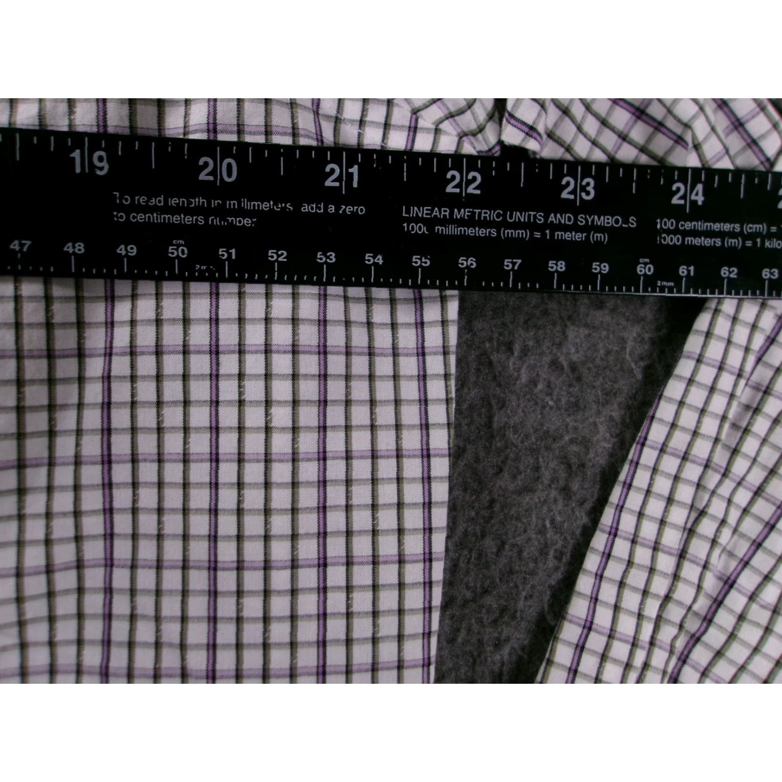 Van Heusen VAN HEUSEN Shirt Men M Gray Plaid Slim Fit Button-Up Office Casual Cuff Flip Size US M / EU 48-50 / 2 - 3 Thumbnail
