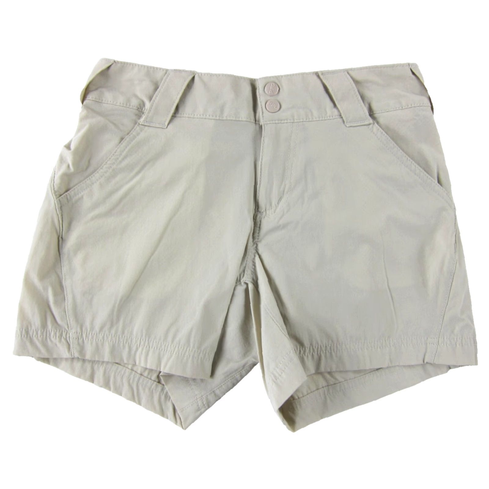 Vintage Columbia PFG Nylon Stretch Beige Brown Lightweight Hike Travel Packable Shorts S Women Beige Nylon Stretch Lightweight Hiking 4 Size 28" / US 6 / IT 42 - 2 Thumbnail