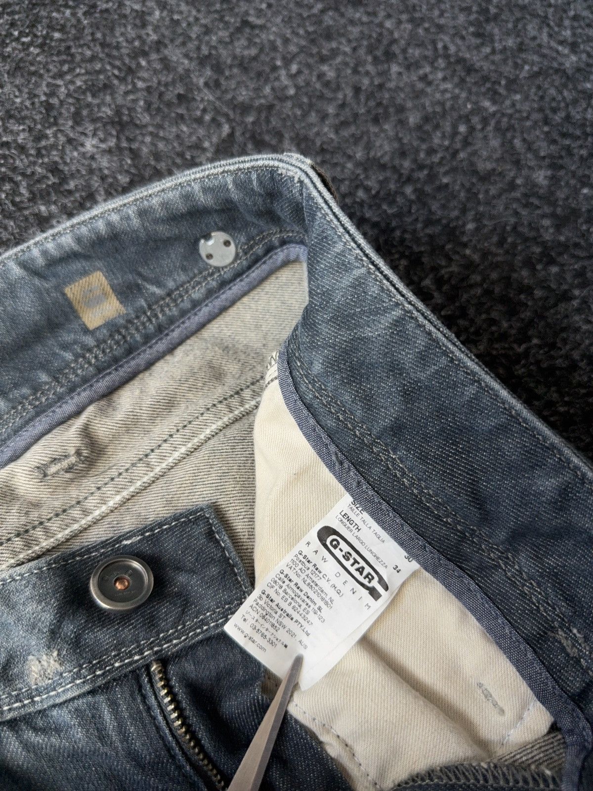 Vintage Retro Distressed Y2K G-Star RAW Denim pants Jeans