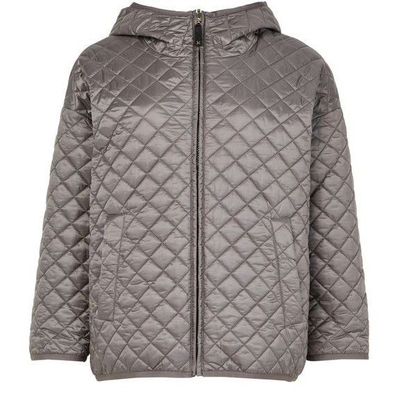 MAX MARA The Cube Leo Puffer Gray Quilted Jacket New & Authe