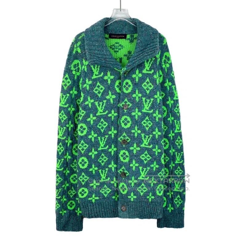 Louis Vuitton 22 color-block logo full print wool lapel si
