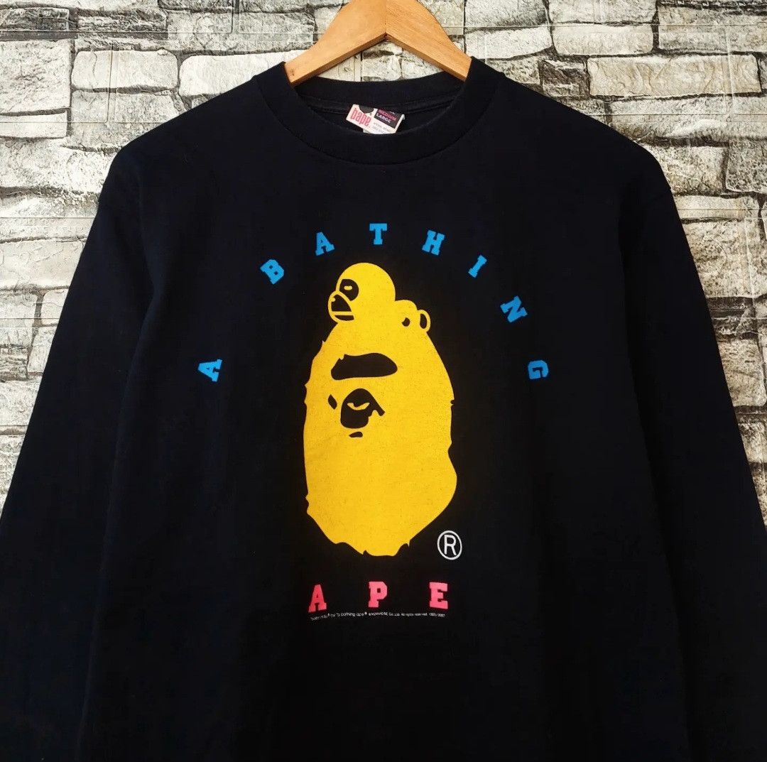 Bape Bape Head Long Sleeve Tshirt Size US M / EU 48-50 / 2 - 3 Thumbnail