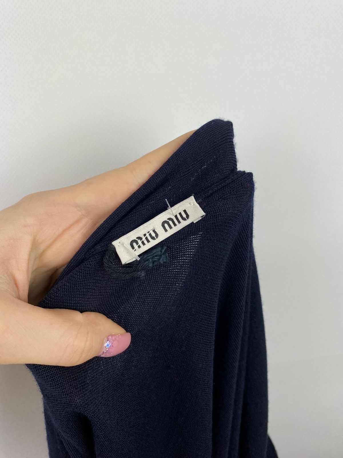 Miu Miu Miu Miu ladies sleeveless v-neck tunic dress size 42 Navy Size M / US 6-8 / IT 42-44 - 16 Thumbnail