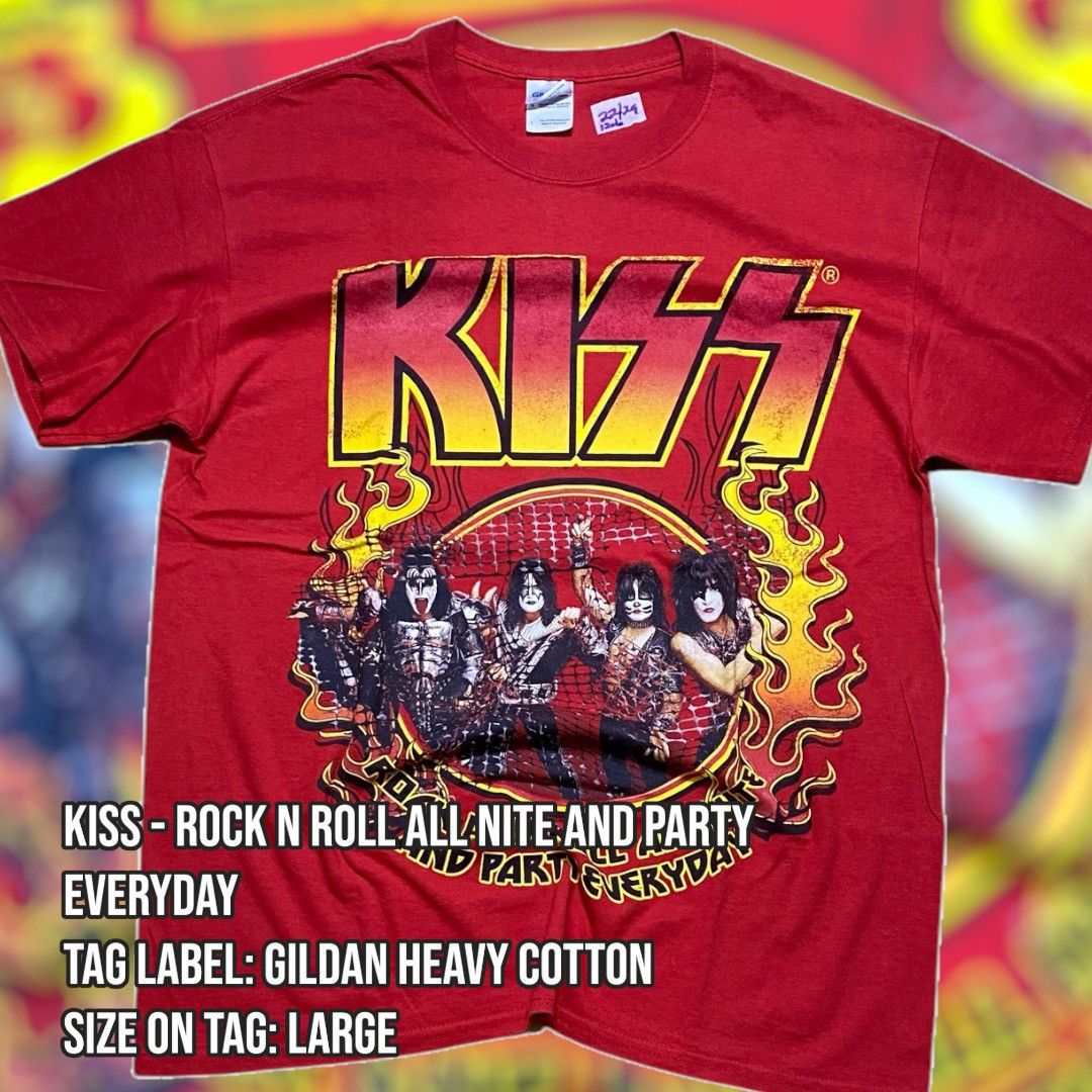 Band Tees × KISS Kiss - Rock'n Roll All Nite And Party Everywhere Band Tee Size US L / EU 52-54 / 3 - 1 Thumbnail