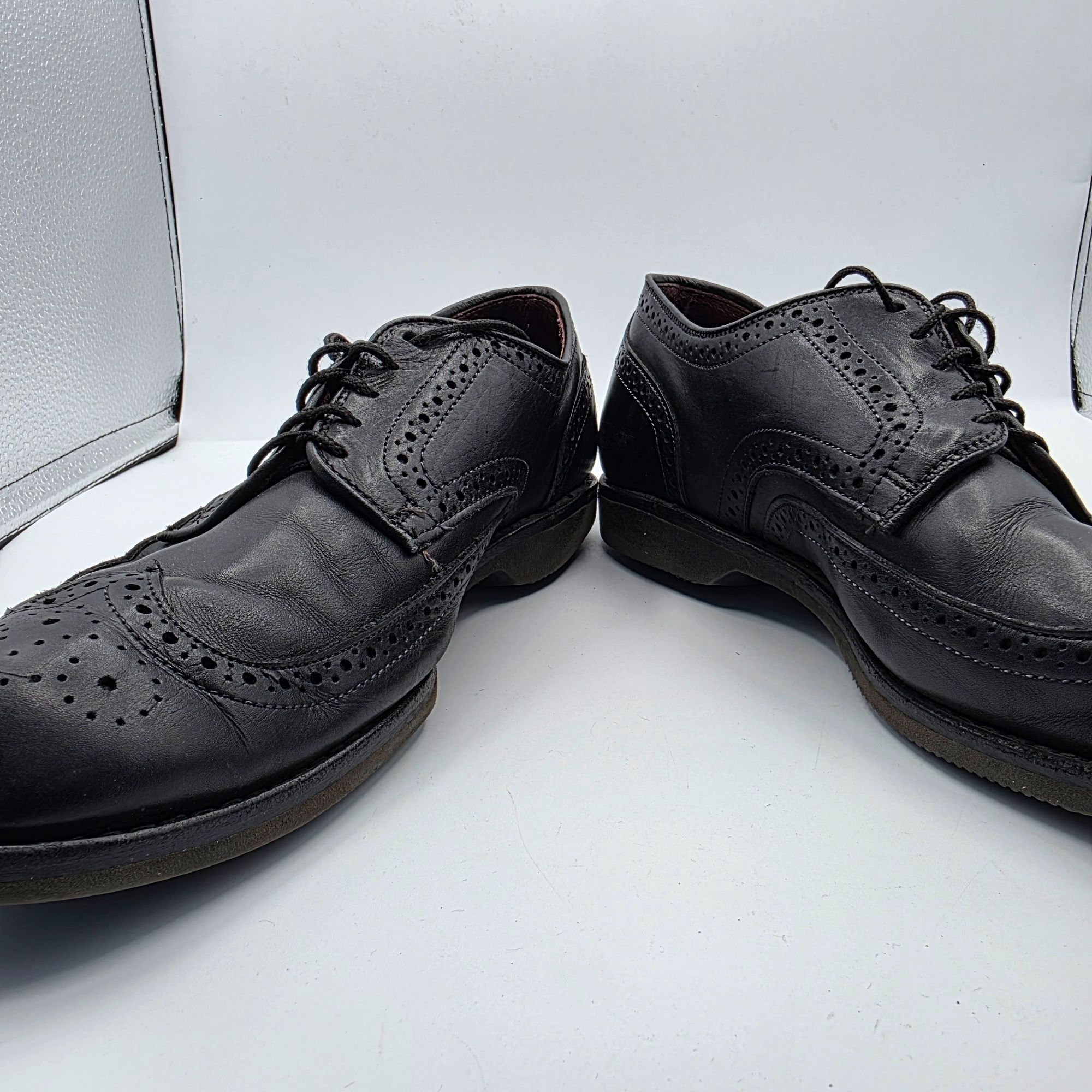 Allen Edmonds Allen Edmonds Road Warrior Mens Size 9.5 Black Wing Tip Brog Size US 9.5 / EU 42-43 - 3 Thumbnail