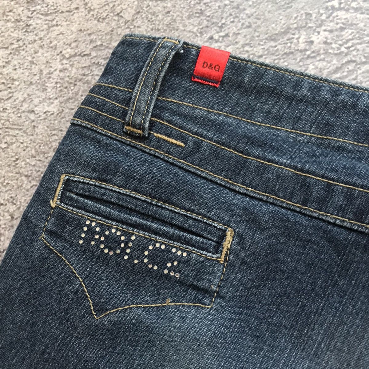 Vintage Vintage 90s Dolce Gabbana Wide Leg Baggy Jeans Streetwear 28 Size 28" / US 6 / IT 42 - 9 Thumbnail