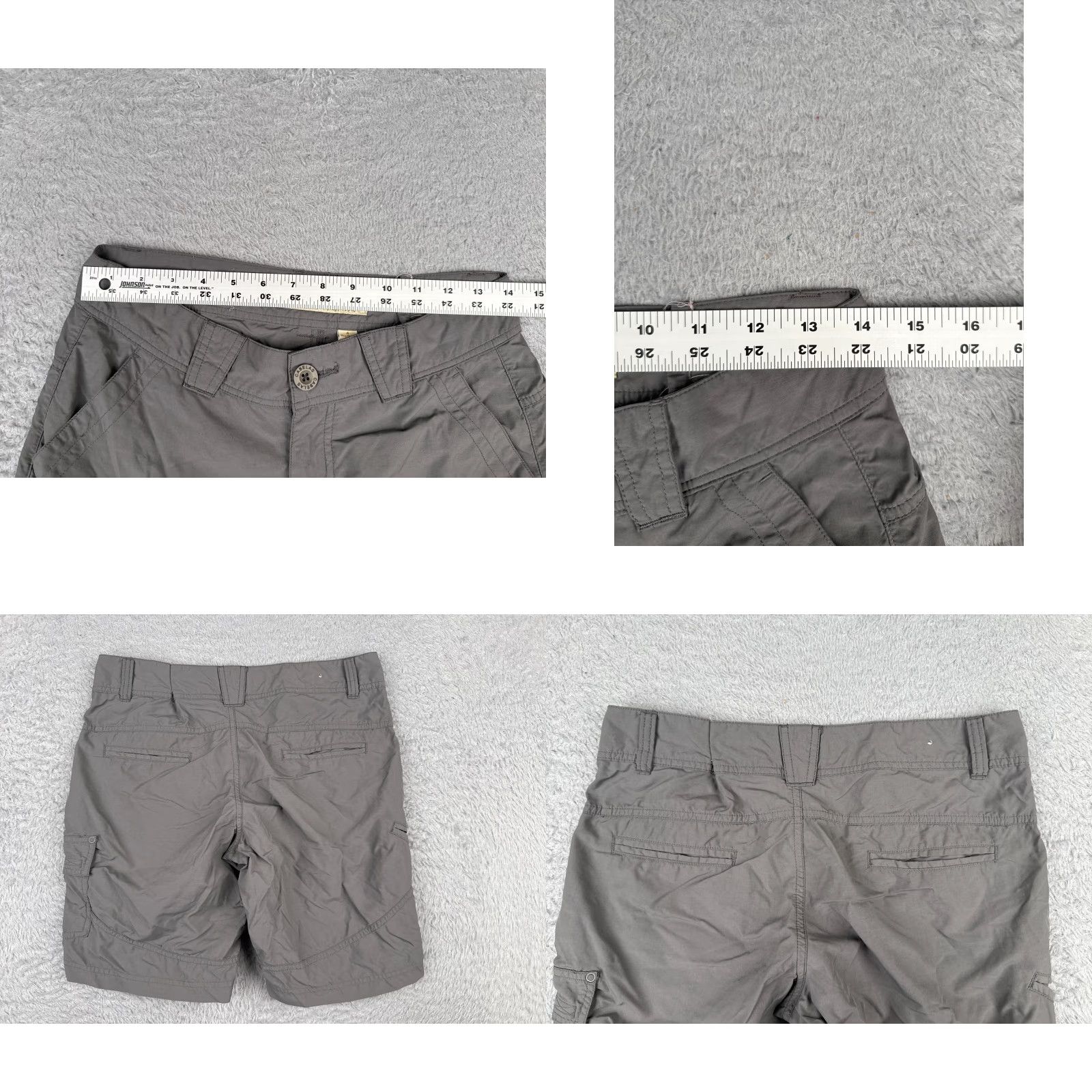 Vintage Cabela's Shorts Womens 4 Gray Cargo Nylon UPF 50+ Fishing Hiking Utility Pockets 9in Inseam Regular Summer 100% Nylon Gray Womens Size 27" / US 4 / IT 40 - 9 Thumbnail