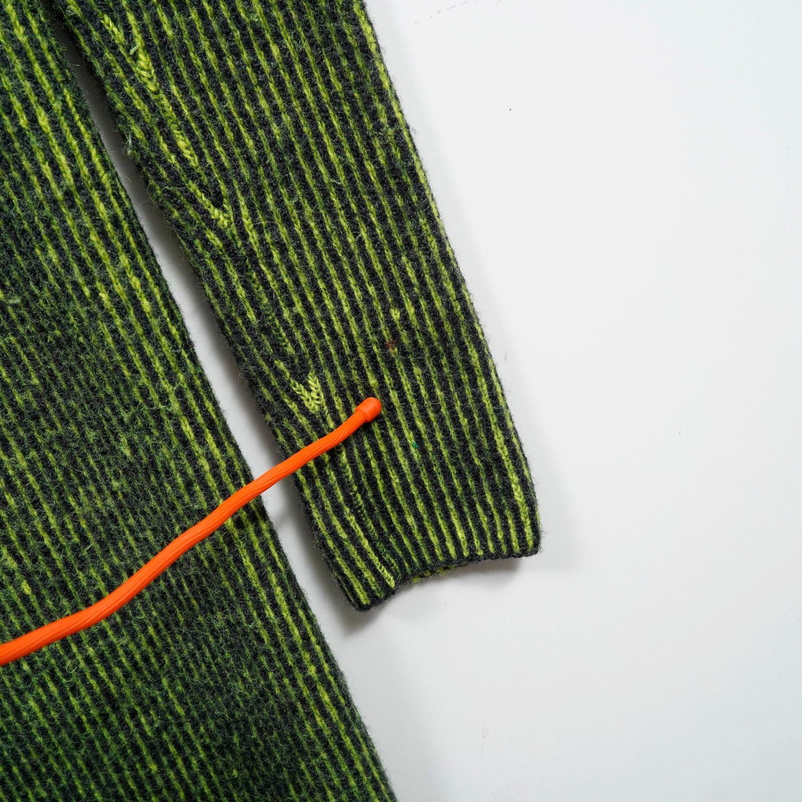 Y-3 Y-3 Yohji Yamamoto Knit Dress Green Black Striped XS Bodycon Size XS / US 0-2 / IT 36-38 - 7 Thumbnail