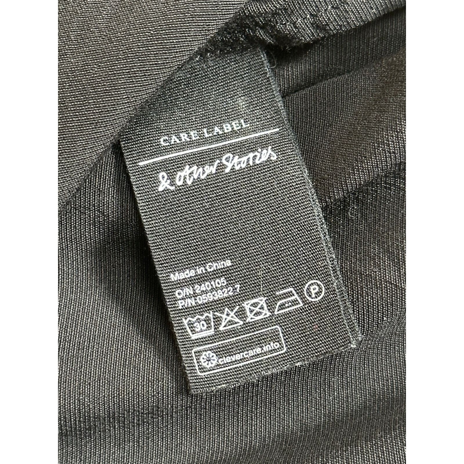& Other Stories & Other Stories Black Midi Dress Size 2 Size XS / US 0-2 / IT 36-38 - 4 Thumbnail