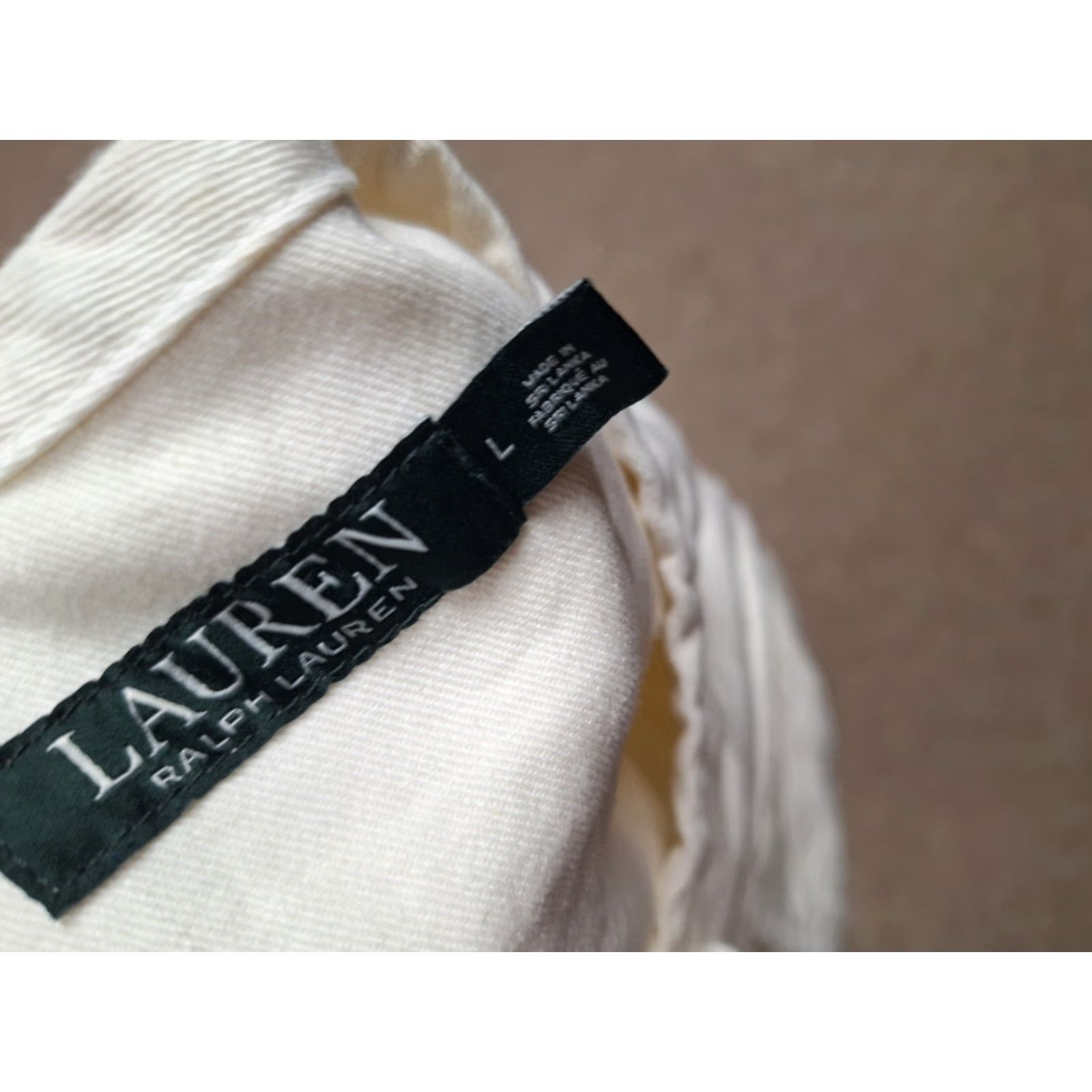 Ralph Lauren Womens Lauren Ralph Lauren Denim Western Jean Jacket L White Western Denim Nwt Collar Staining Read See Photos L Size 36" / US 14 / IT 50 - 2 Thumbnail