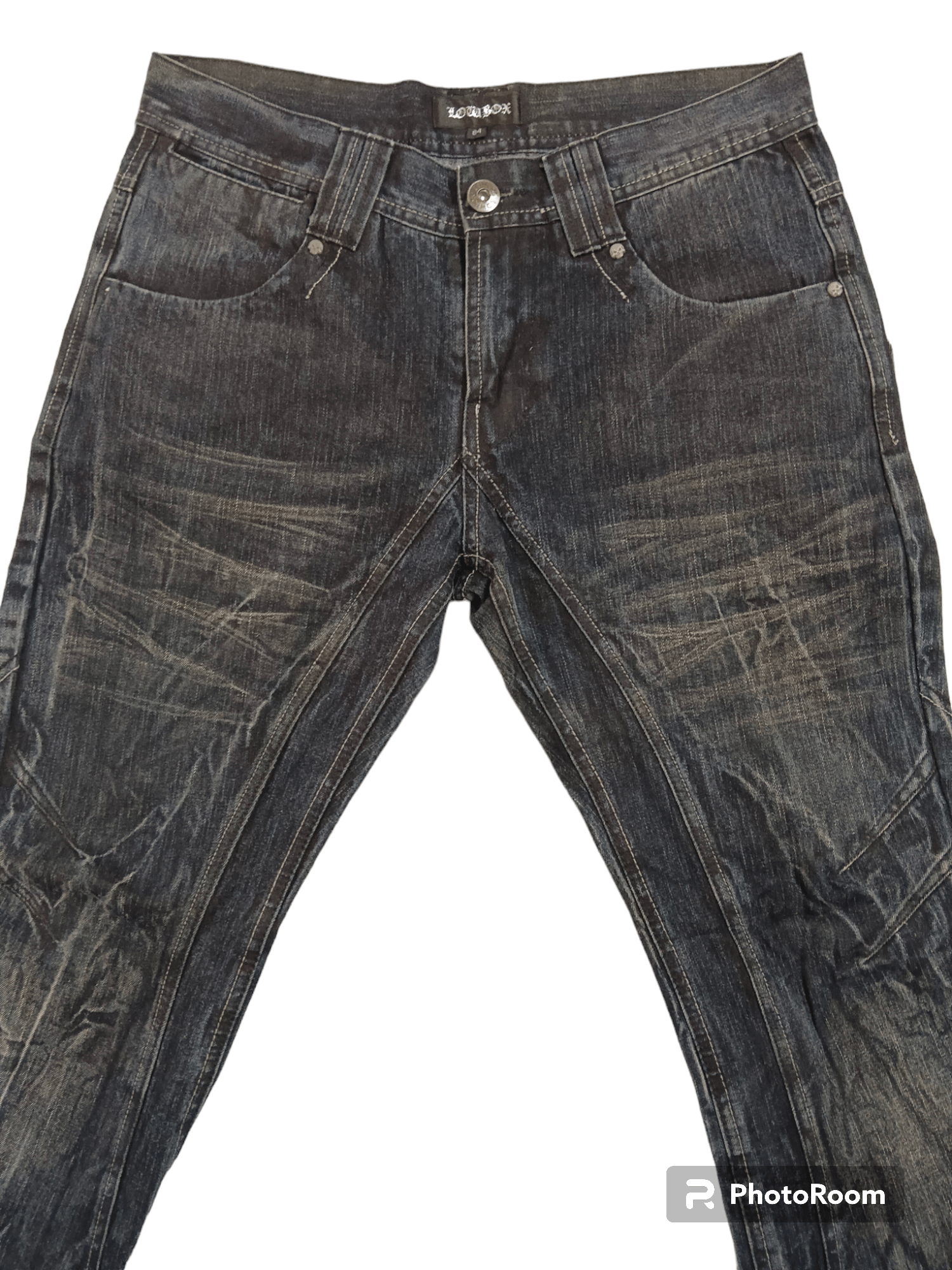 LOWBOX Rare💥 Lowbox Seditionaries Thunder Whiskers Jeans Size US 31 - 2 Thumbnail