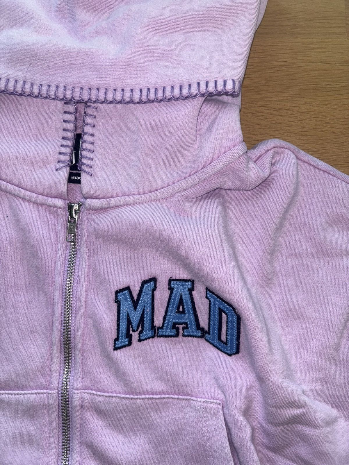Gap × Madhappy Gap x MadHappy Lavender Full Zip Cropped Mad Logo Hoodie Size M / US 6-8 / IT 42-44 - 4 Thumbnail